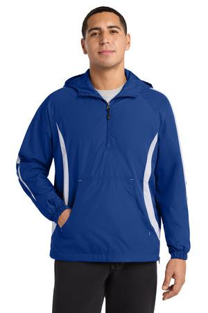 Sport-Tek Colorblock Raglan Anorak. JST63 21