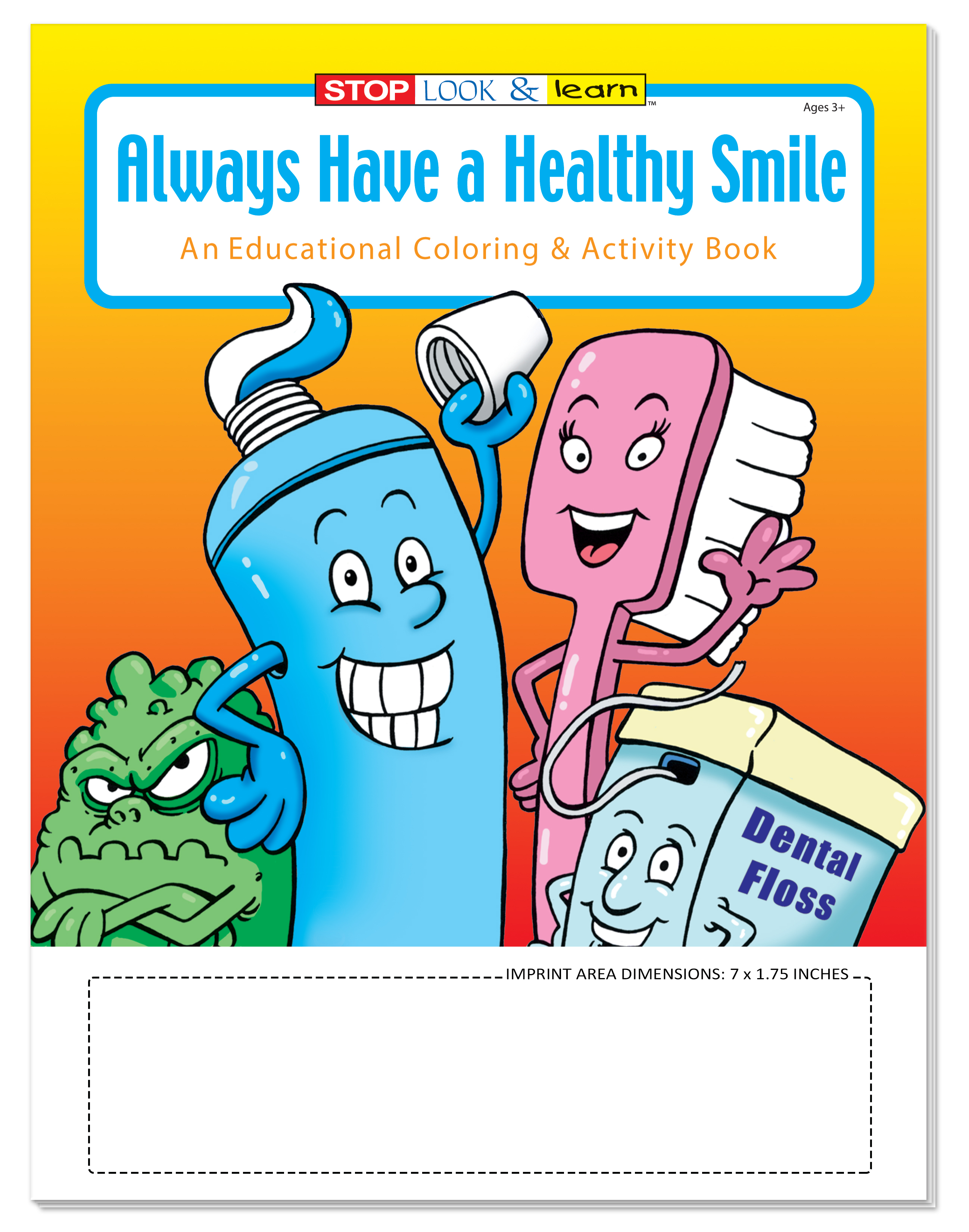 COLORING SET - Always Have A Healthy Smile Coloring Book Fun Pack 4