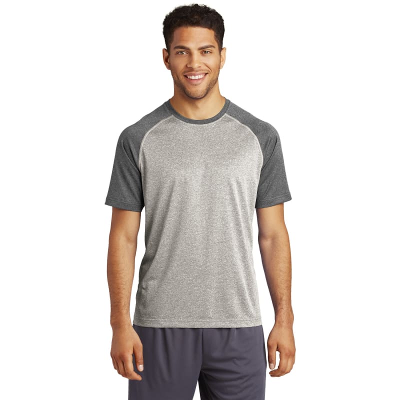 Sport-Tek Heather-On-Heather Contender Tee. 7