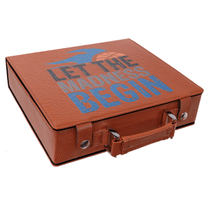Laserable Leatherette 100 Chip Poker Set 2