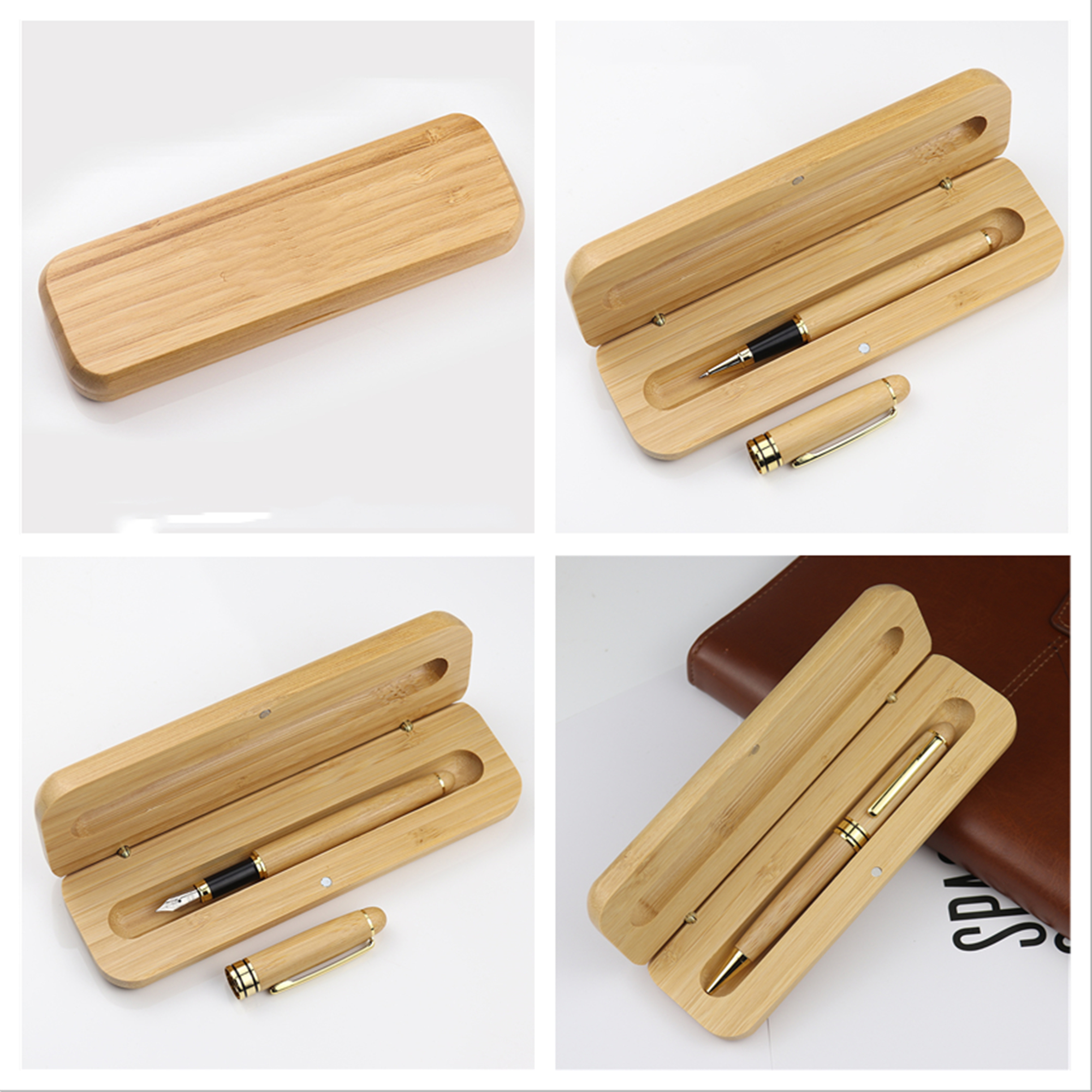 Signature Ballpoint Pen With Wood Case 5