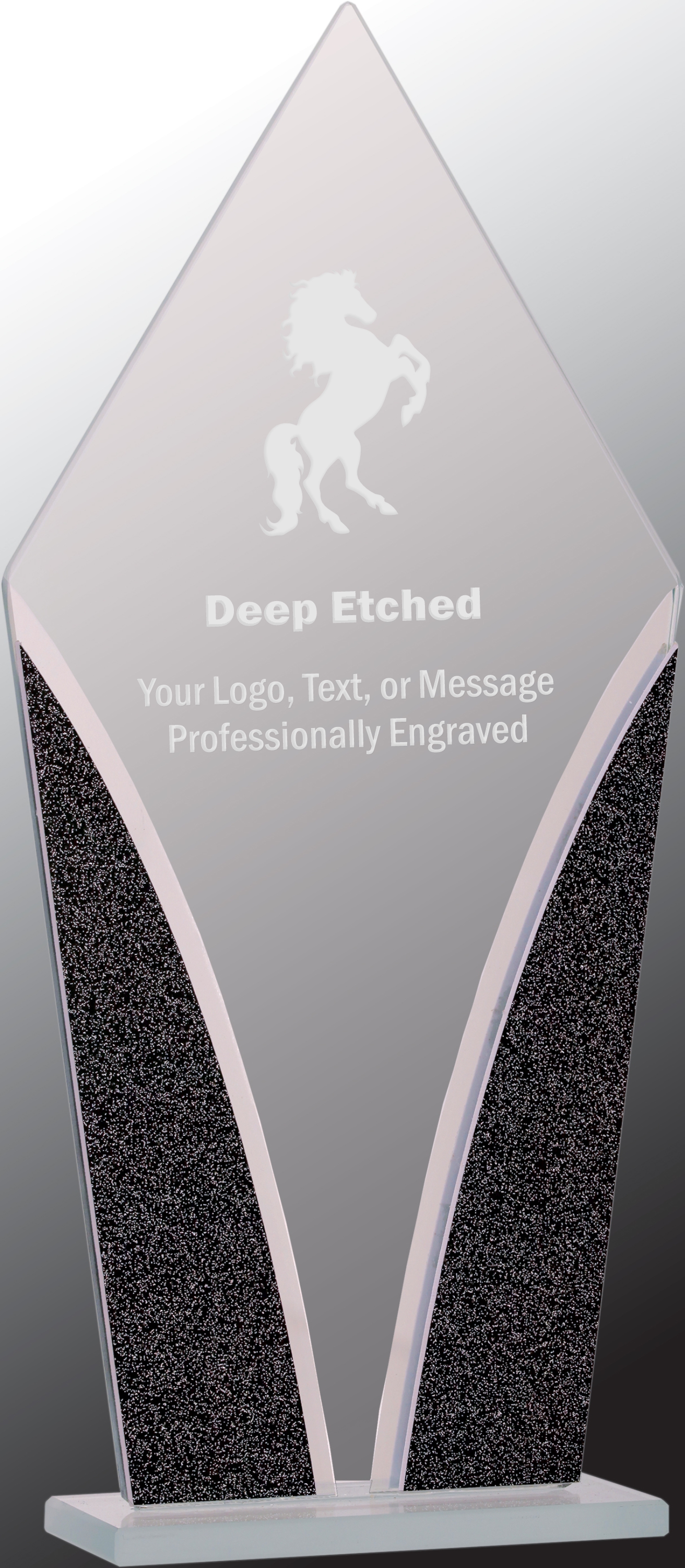 9 1/4" Diamond Designer Glass Award