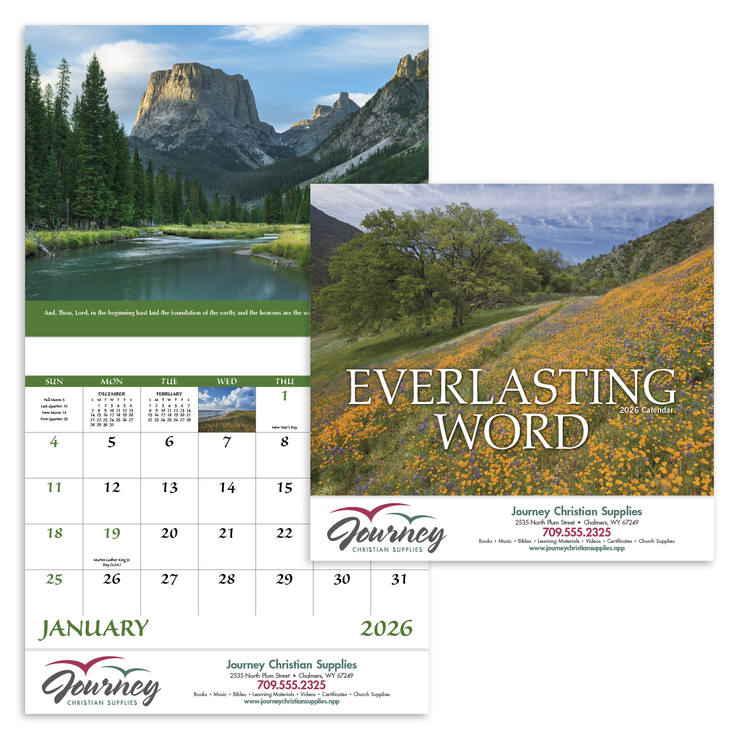 Good Value™ Everlasting Word - Stapled Calendar 56