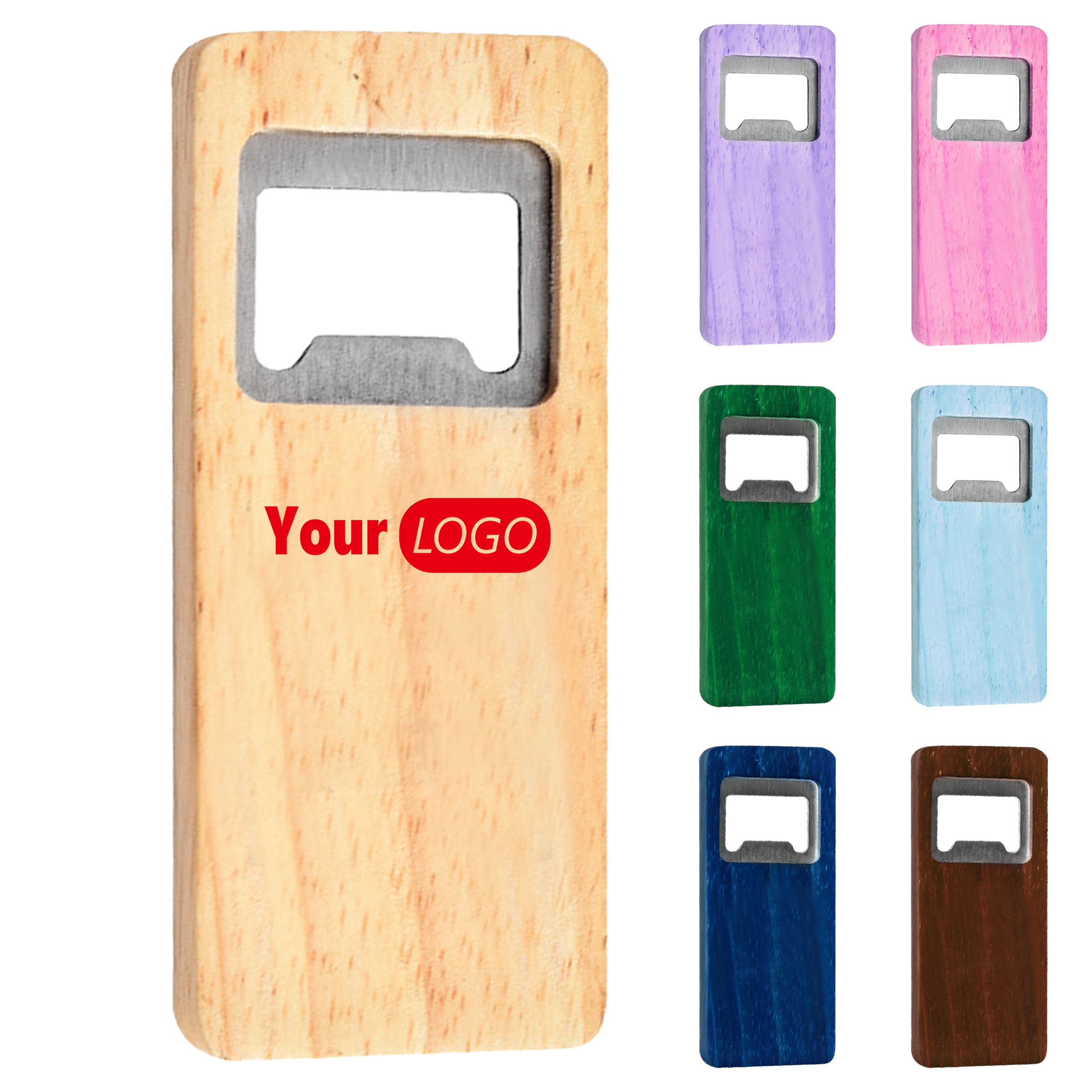 Wood Portable Flat Opener With Logo Option 2