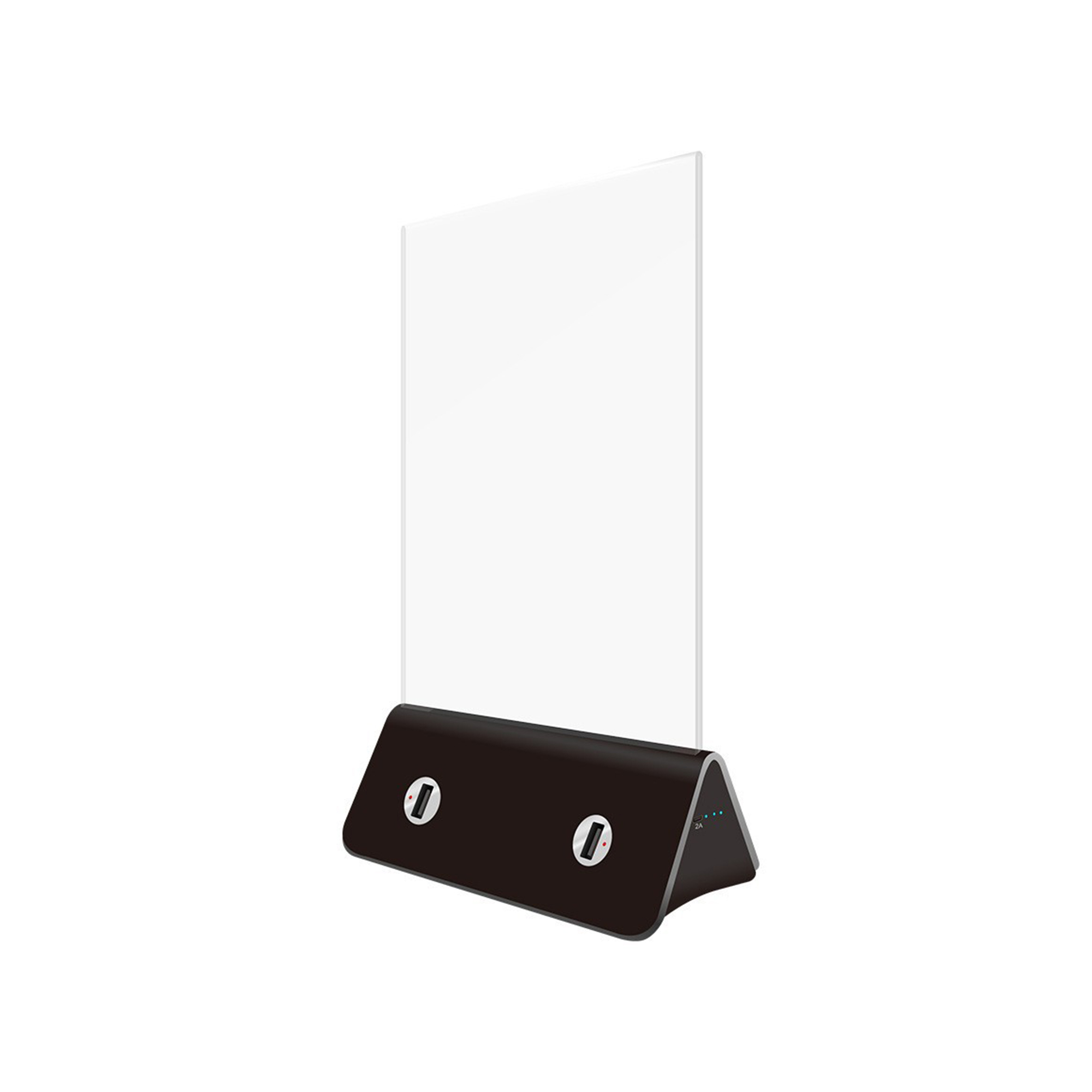 Acrylic Menu Stand With Built In Power Bank Advertising Display 6