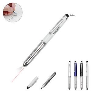 3 In 1 Stylus Tip Ballpoint Metal Pen With LED 17