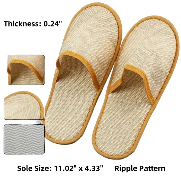 Disposable Linen Slippers - Premium Quality Comfort 6