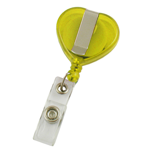 Tradeshow Marketing Heart Shaped Retractable Badge Reels 6