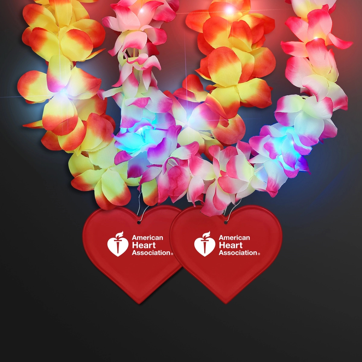 Light Up Hawaiian Leis with Custom Heart Medallion 2