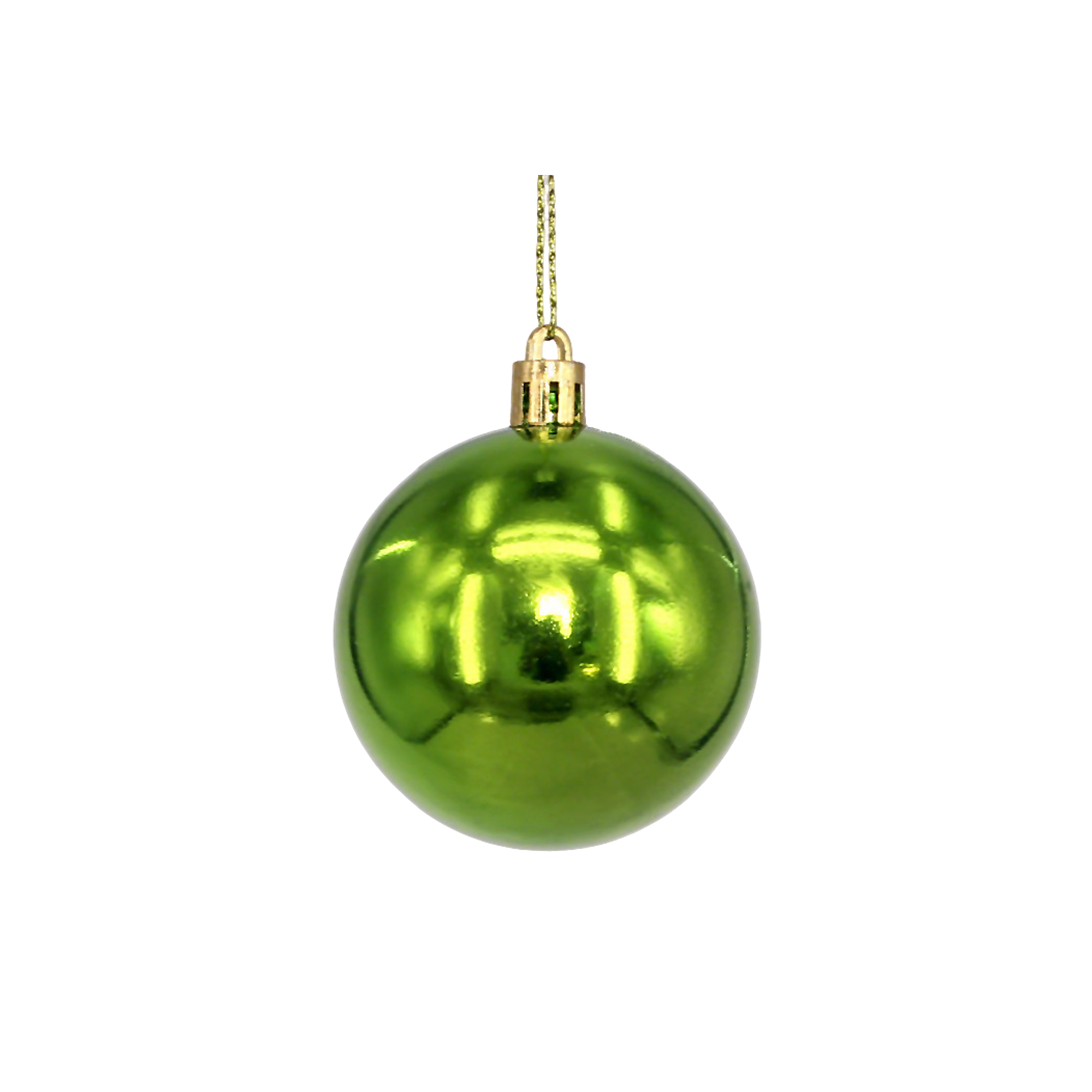 Plastic Ornament Ball With Aluminum Plate 3.2" Diameter 18