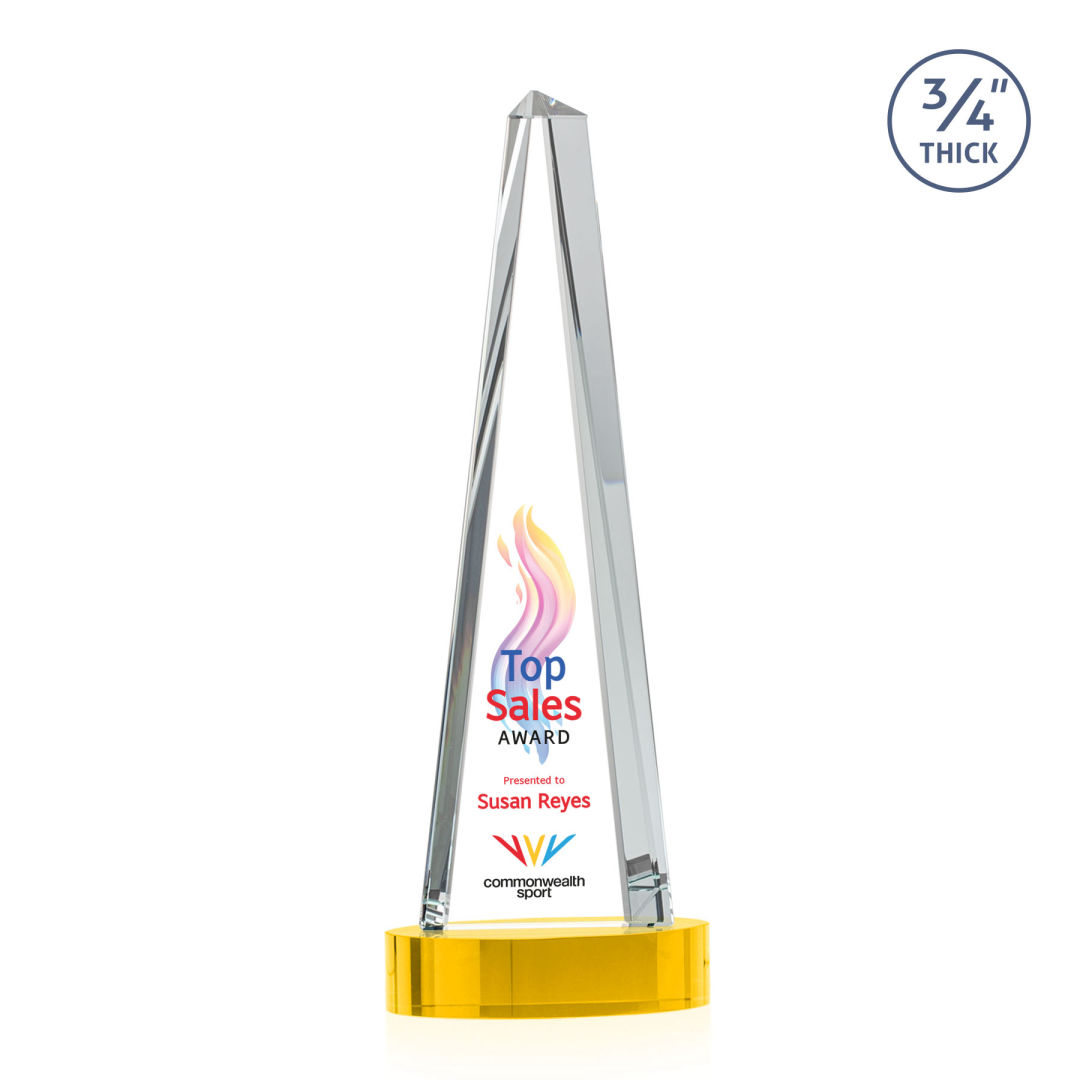 Majestic Tower VividPrint™ Award on Alberton Base - Gold 4