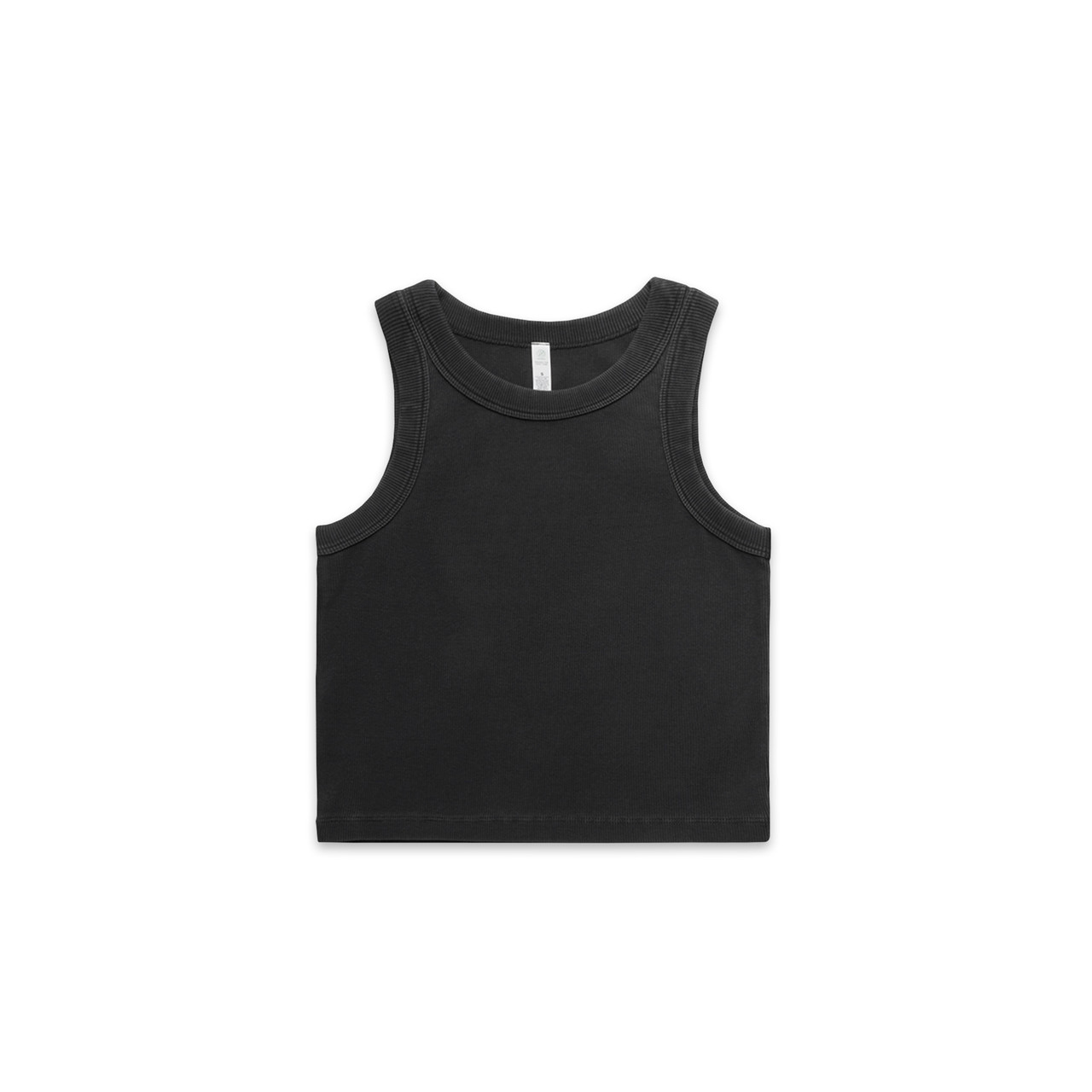 Wo's Faded Organic Rib Crop Tank | 4035 6