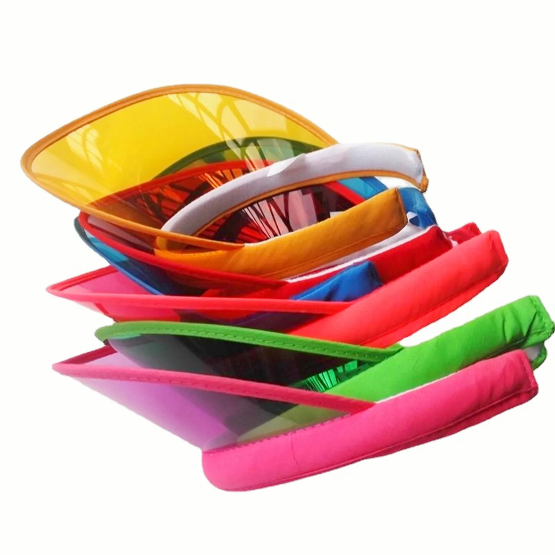 Unisex PVC Clear Sun Visors Cap 9