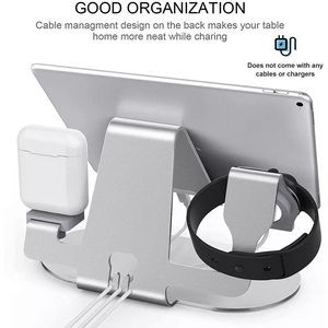 3 in 1 Charger Dock Station Aluminum Charging Stand 3