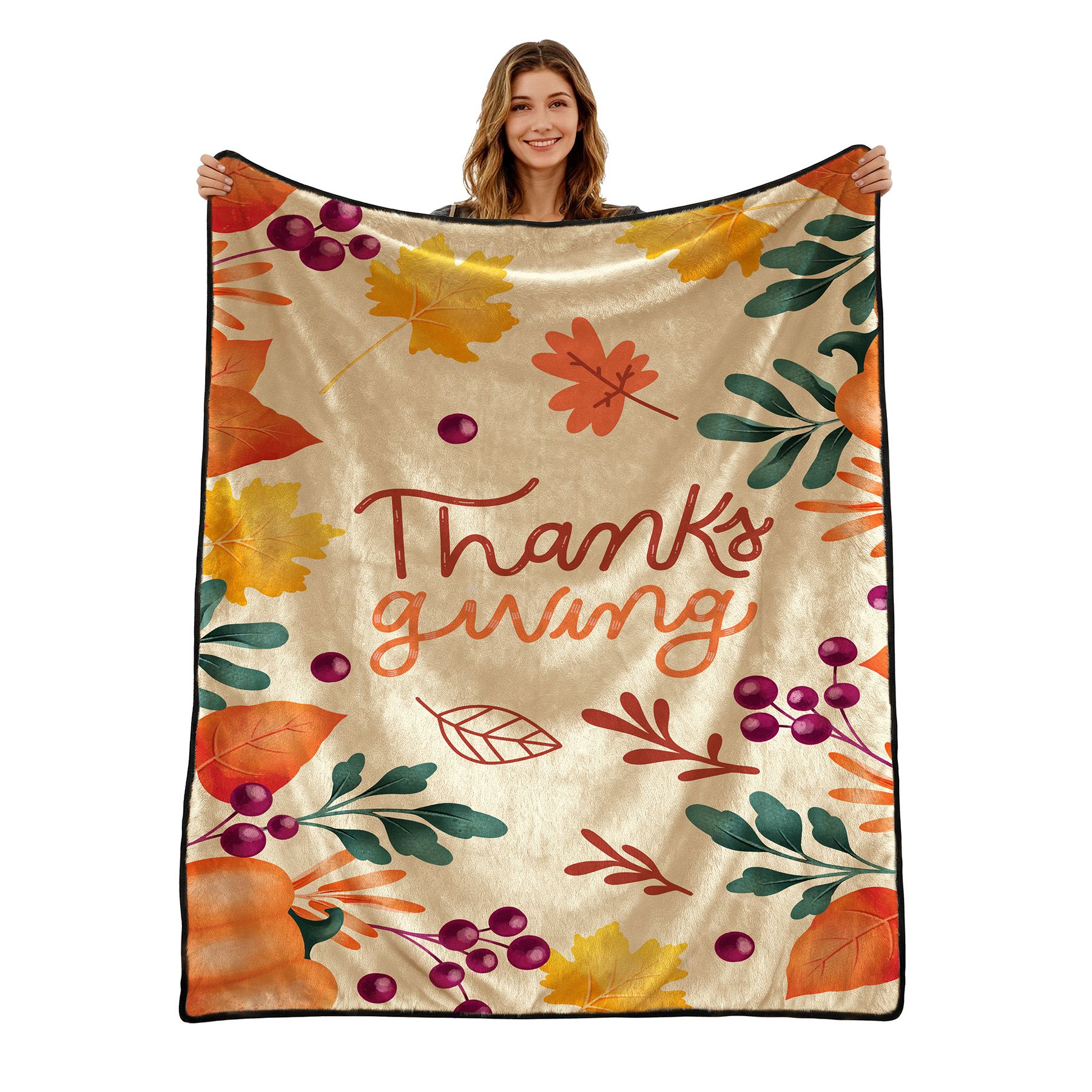 300 GSM Soft Plush Flannel Throw Sublimation Blanket 50" X 60" 5