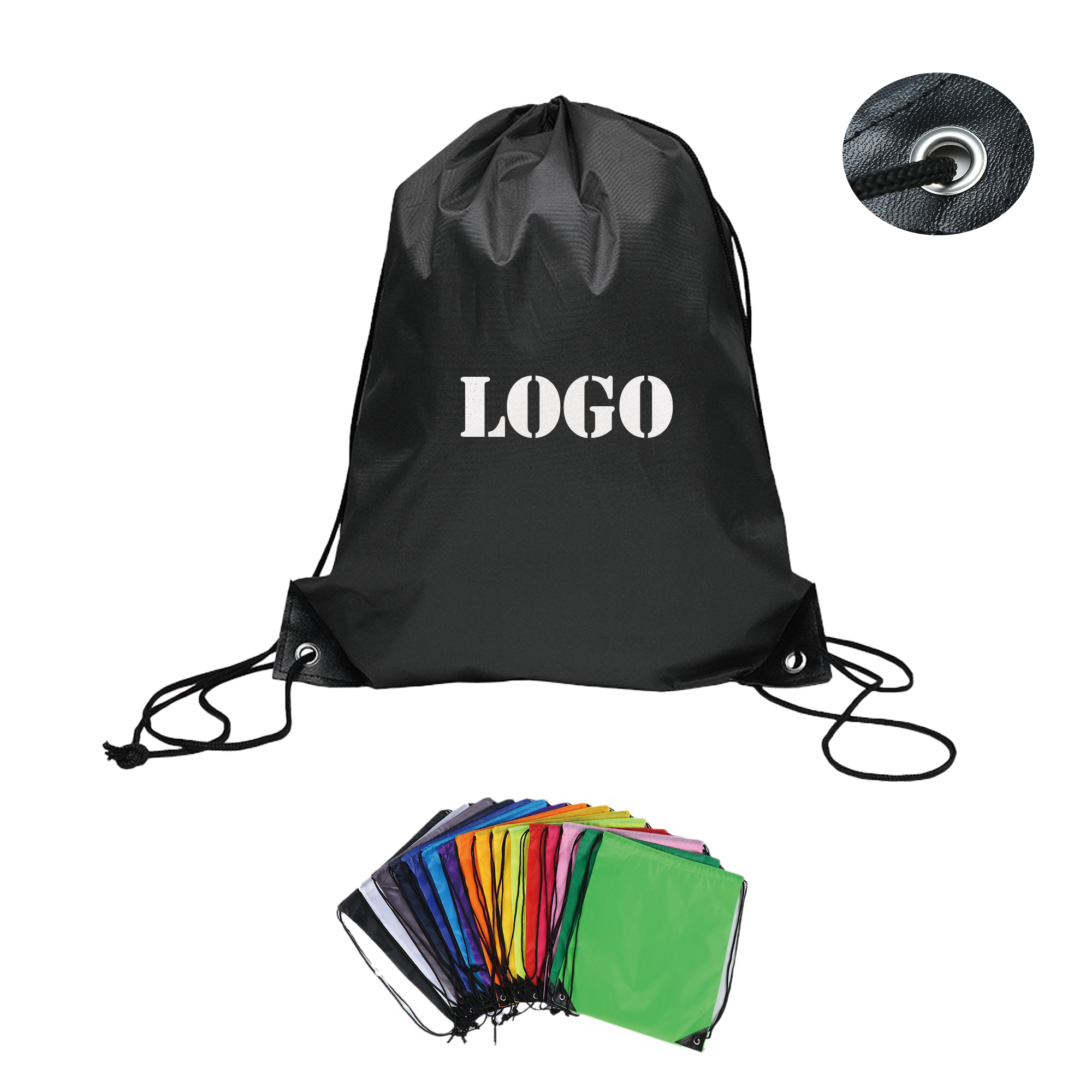 Oxford Cloth Drawstring Sports Backpack 2