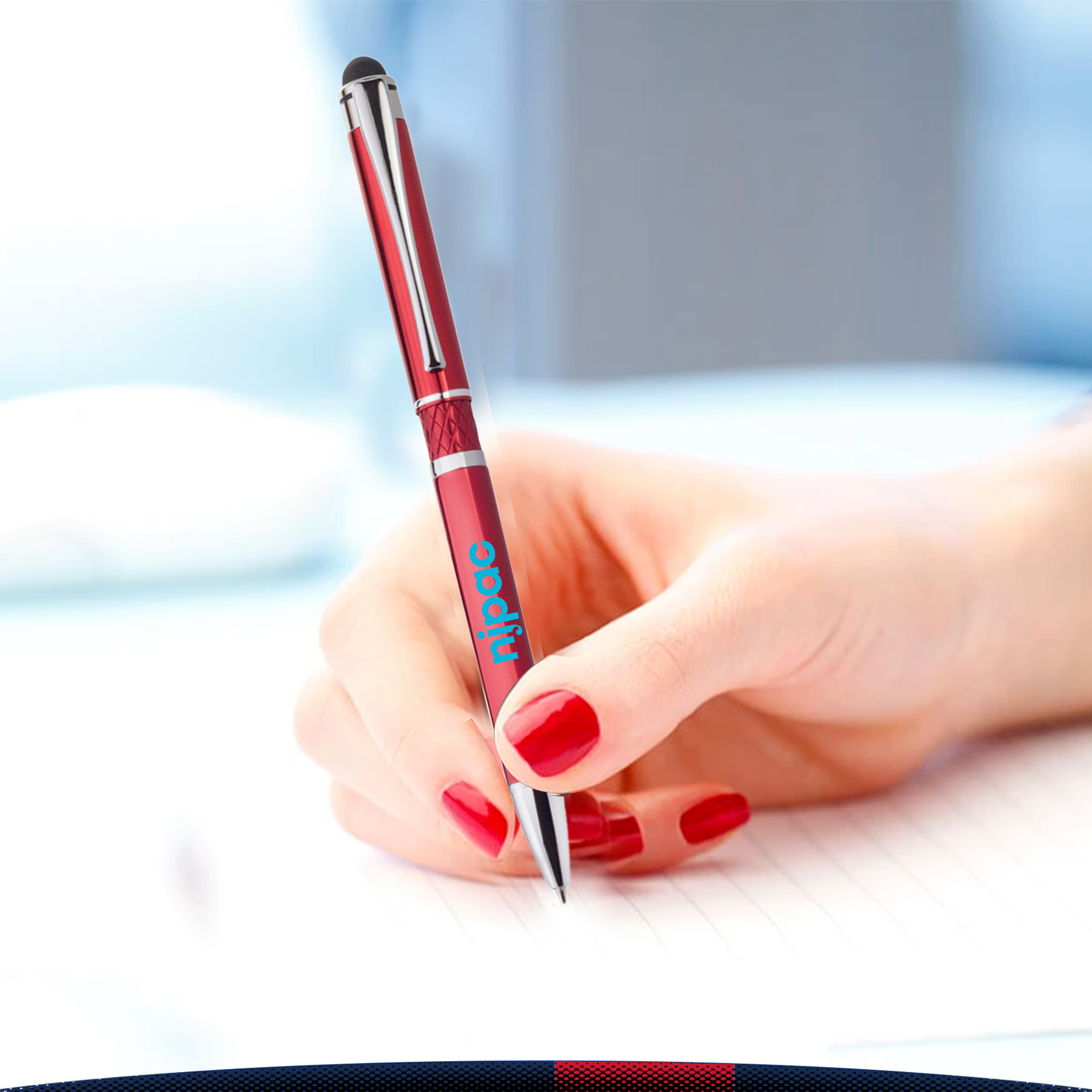 Eddy Diamond Accent Metal Stylus Pen 4