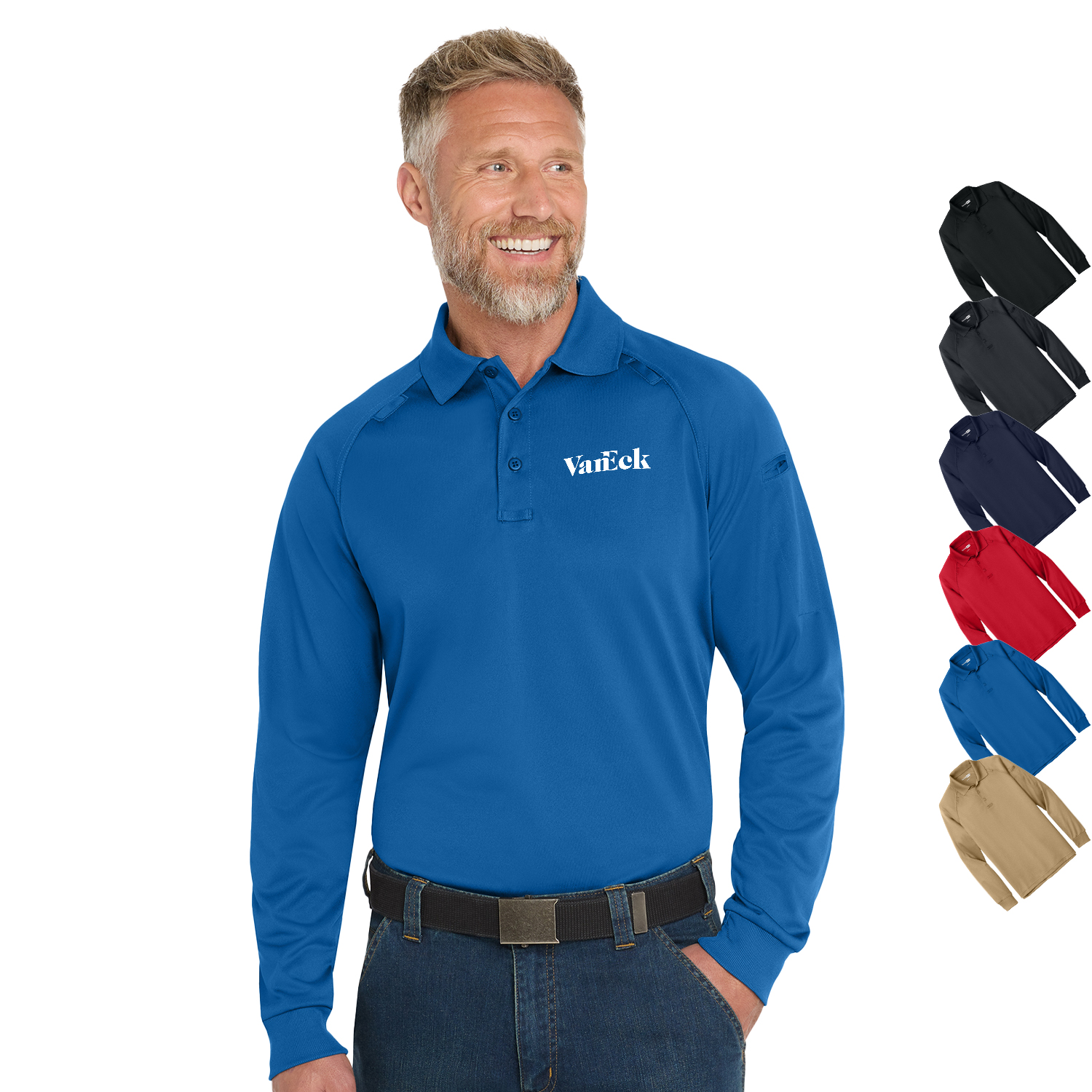 CornerStone® - Select Long Sleeve Snag-Proof Tactical Polo 1