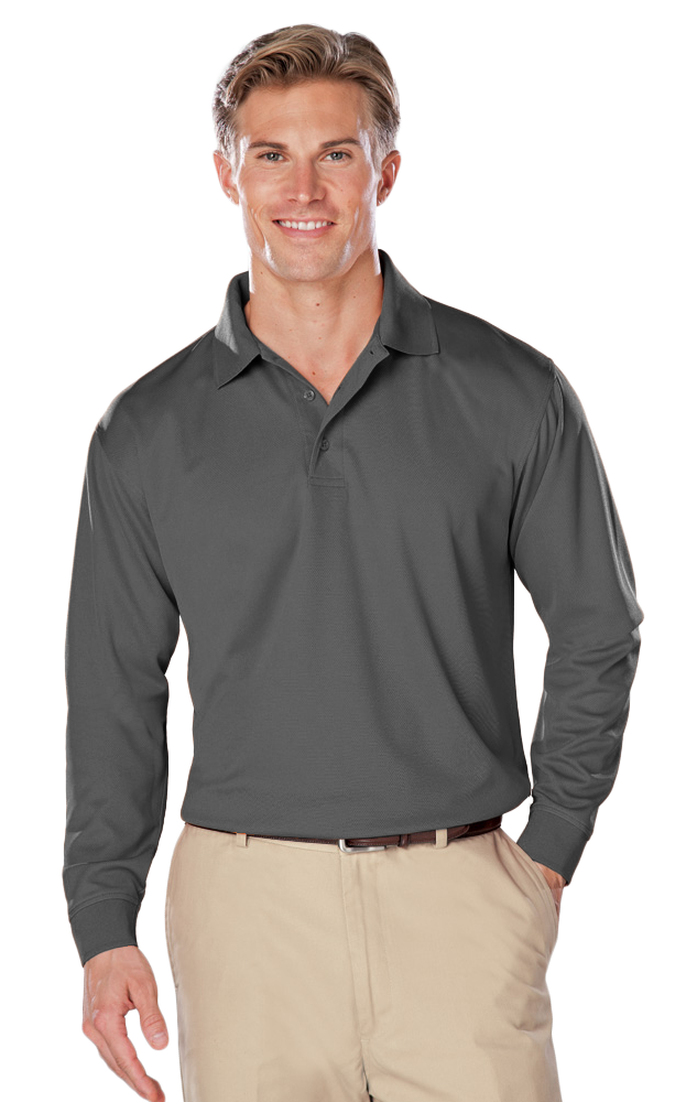 Men's Snag Resistant Wicking L/S Polo 9