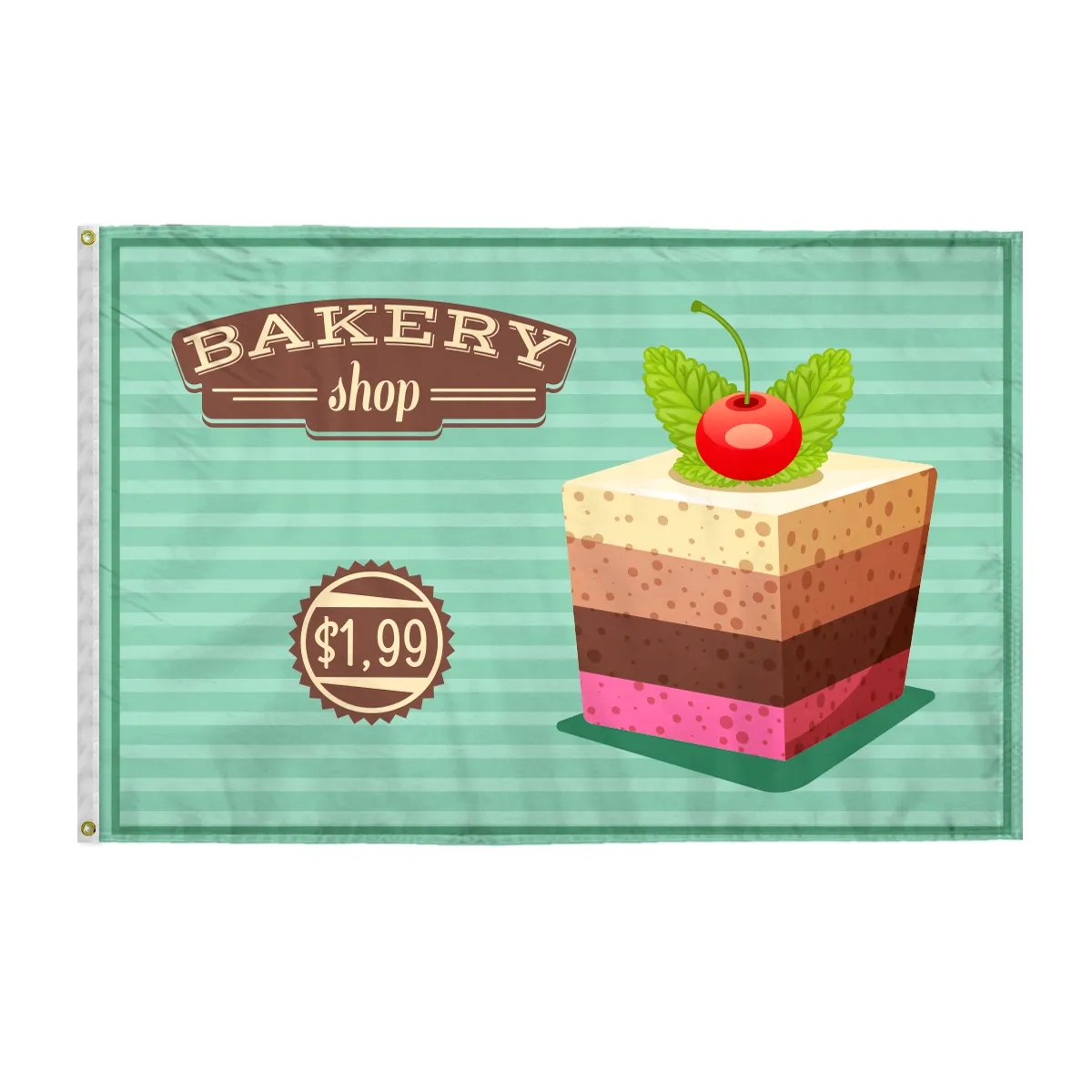 Custom Digital Print Flag 4' x 6' 2 Sided Poly 2