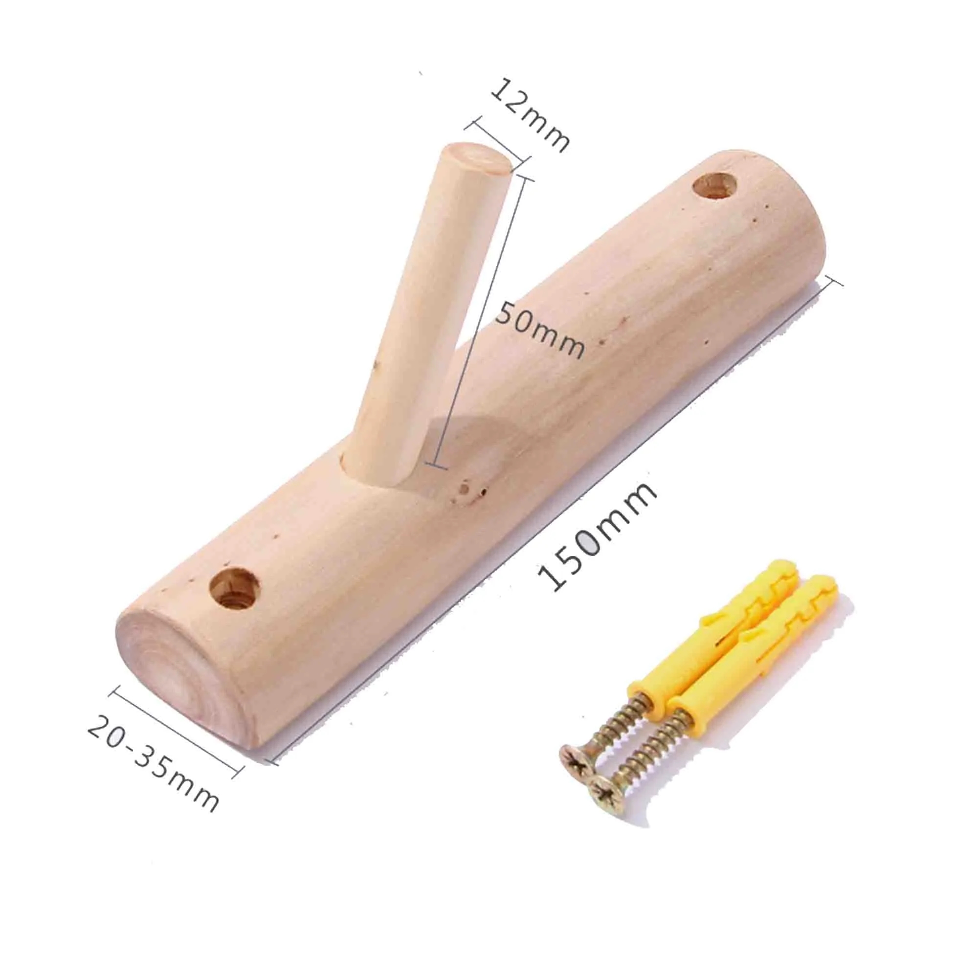 Real Wooden Tree Branch Wall Hook 5