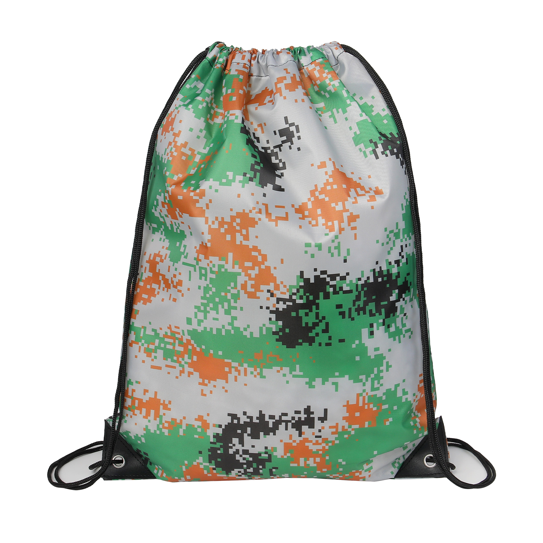 Camo Water-Resistant Drawstring Backpack 11