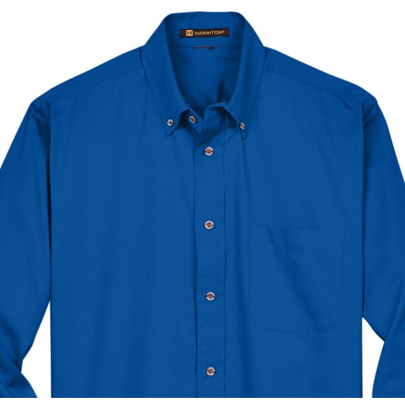 Harriton Men's Tall Easy Blend™ Long-Sleeve Twill Shirt With Stain-Release 26