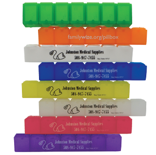 Weekly Pill Box 6" 10