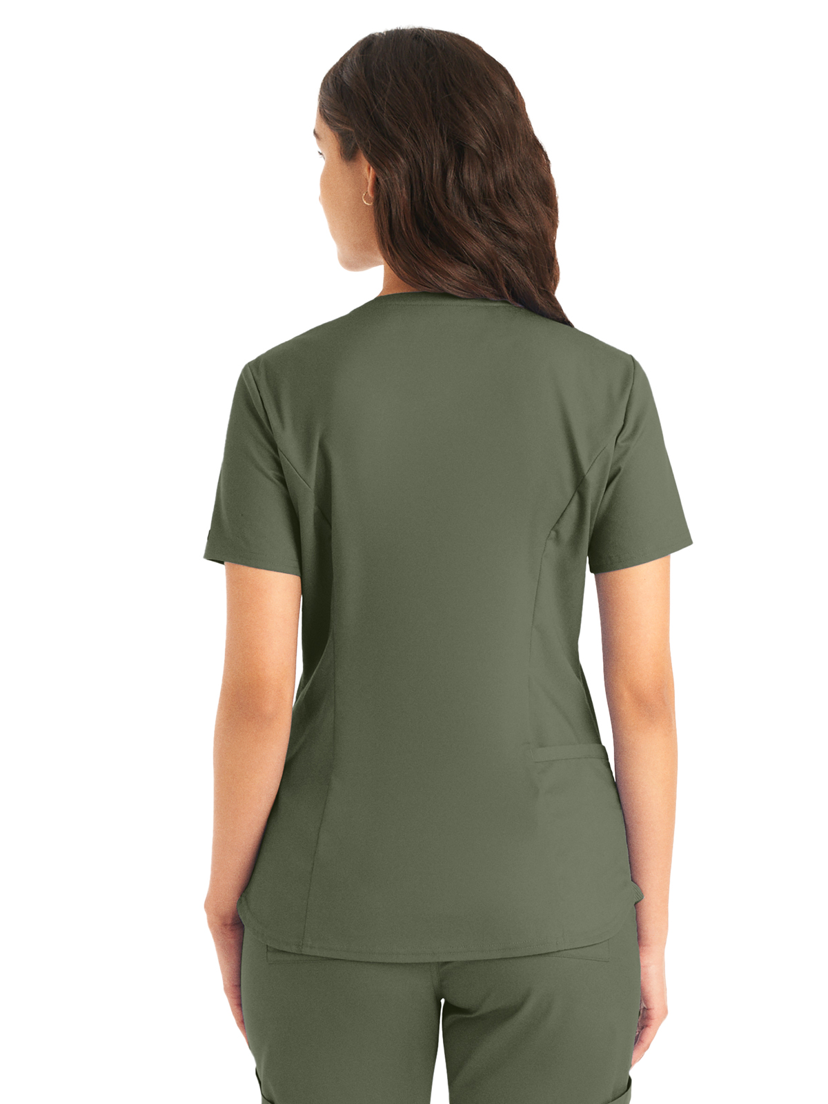 Landau - ProFlex - Women's Two-Pocket Back Princess Seamed V-Neck Top 46