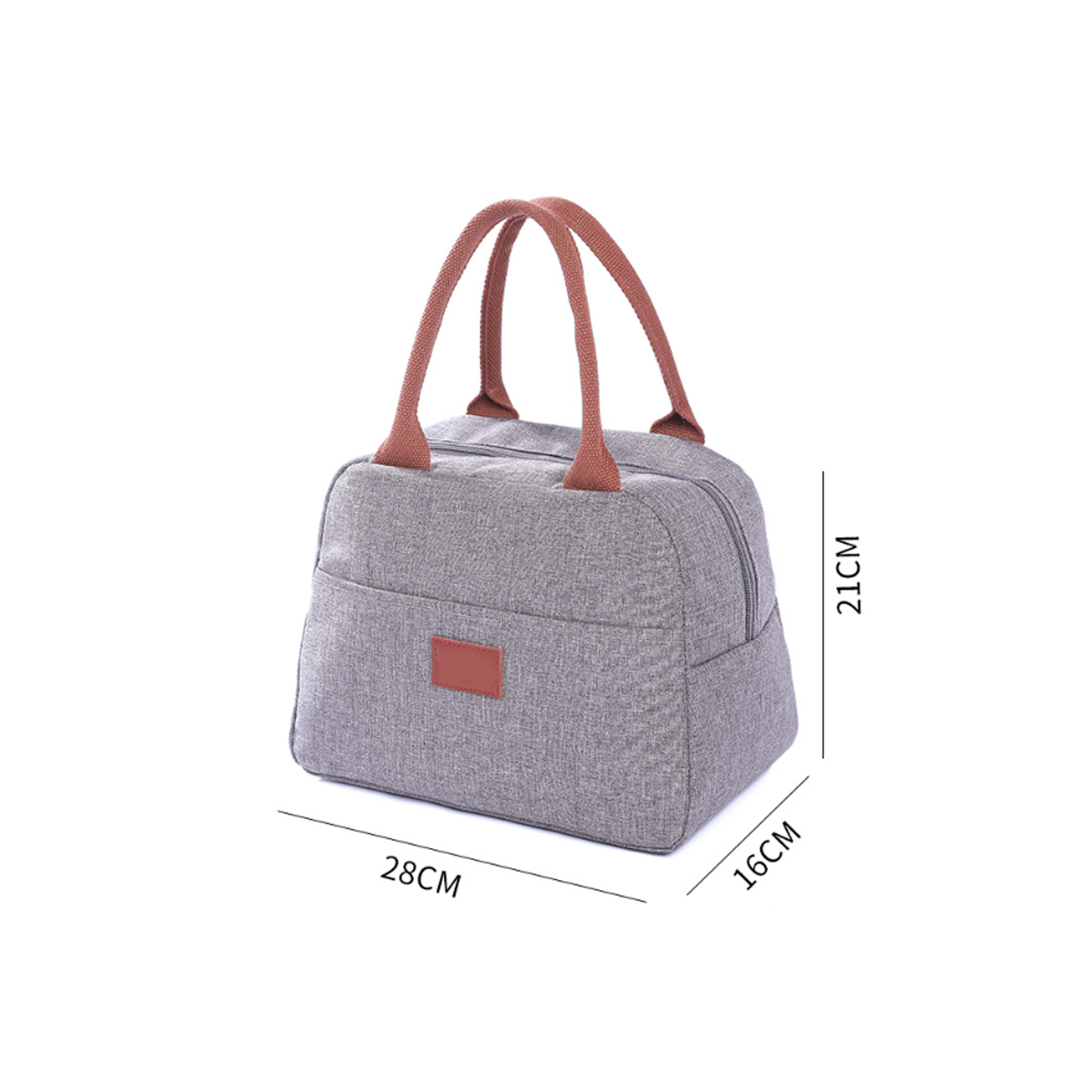 8L Insulated Lunch Tote Bag with Handle Pouch 5