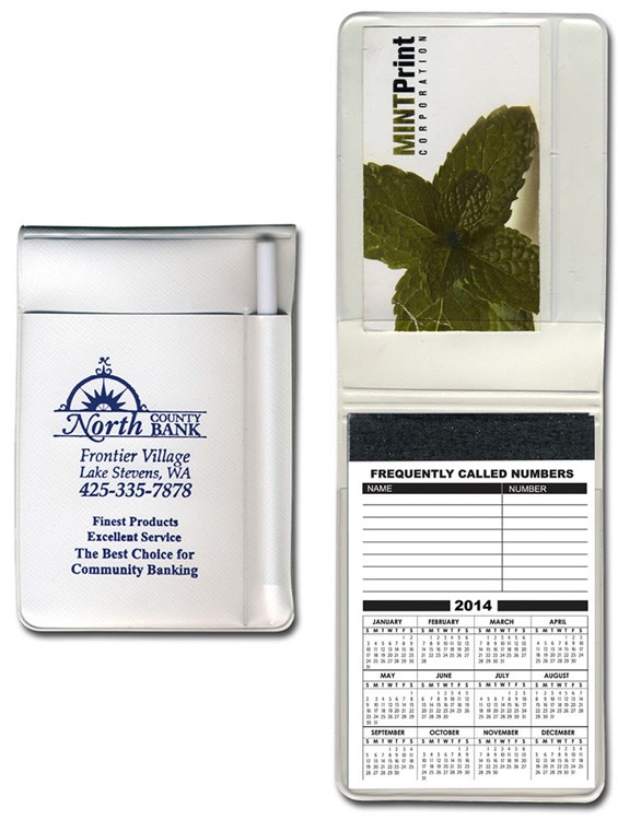 Standard Vinyl 30-Page Memo Book with White Pen 13