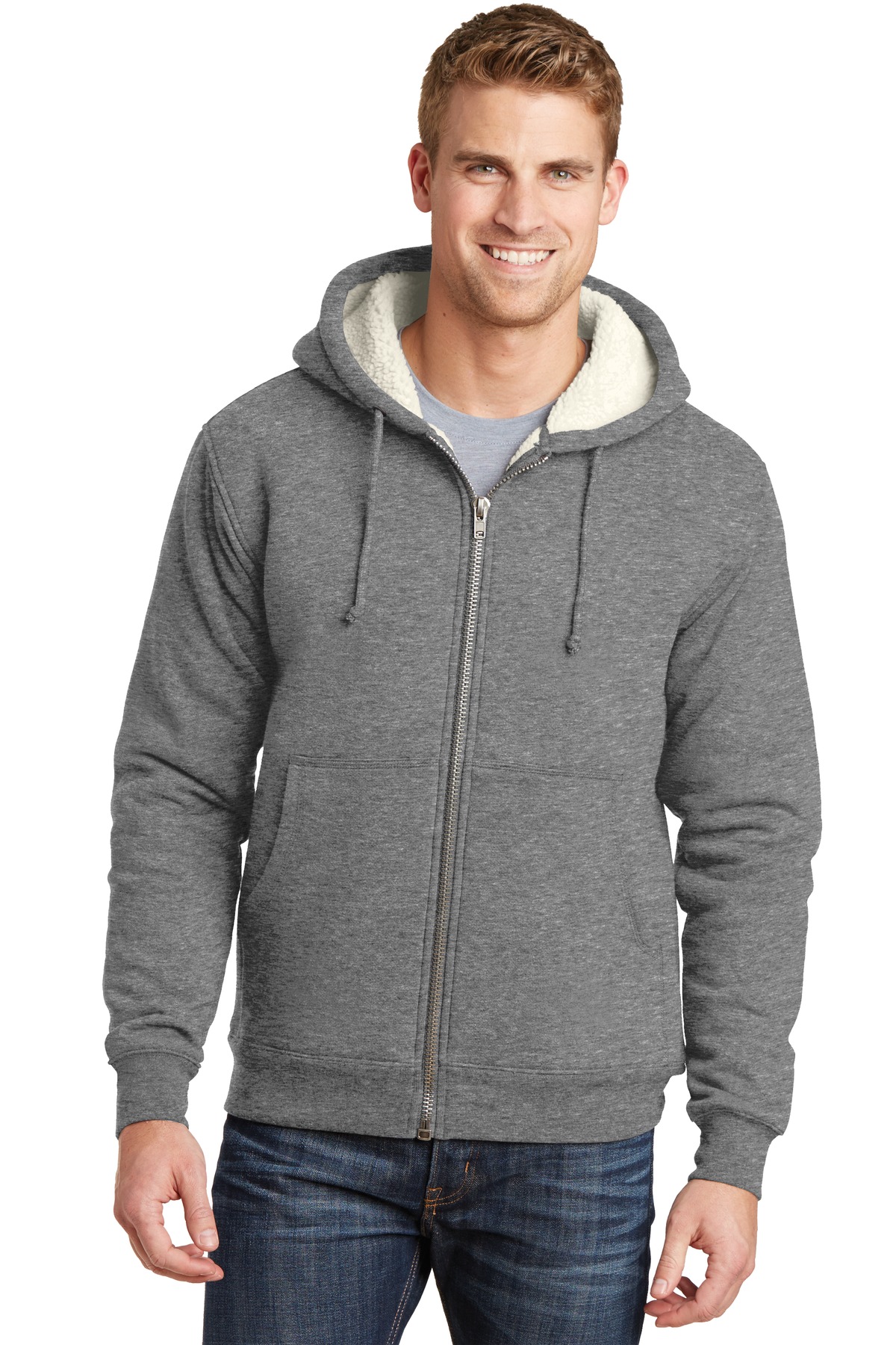 CornerStone Heavyweight Sherpa-Lined Hooded Fleece Jacket. CS625 13