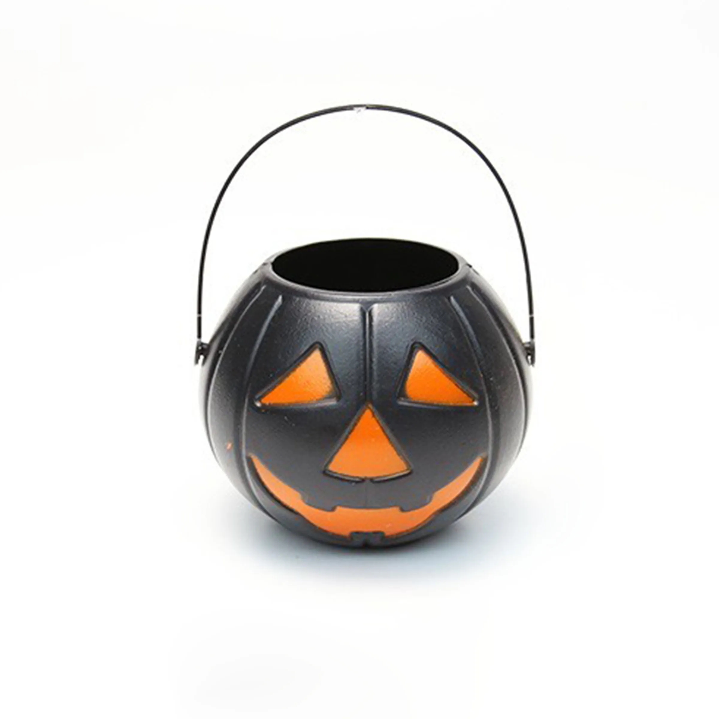 Plastic Halloween Smiling Pumpkin Bucket 3