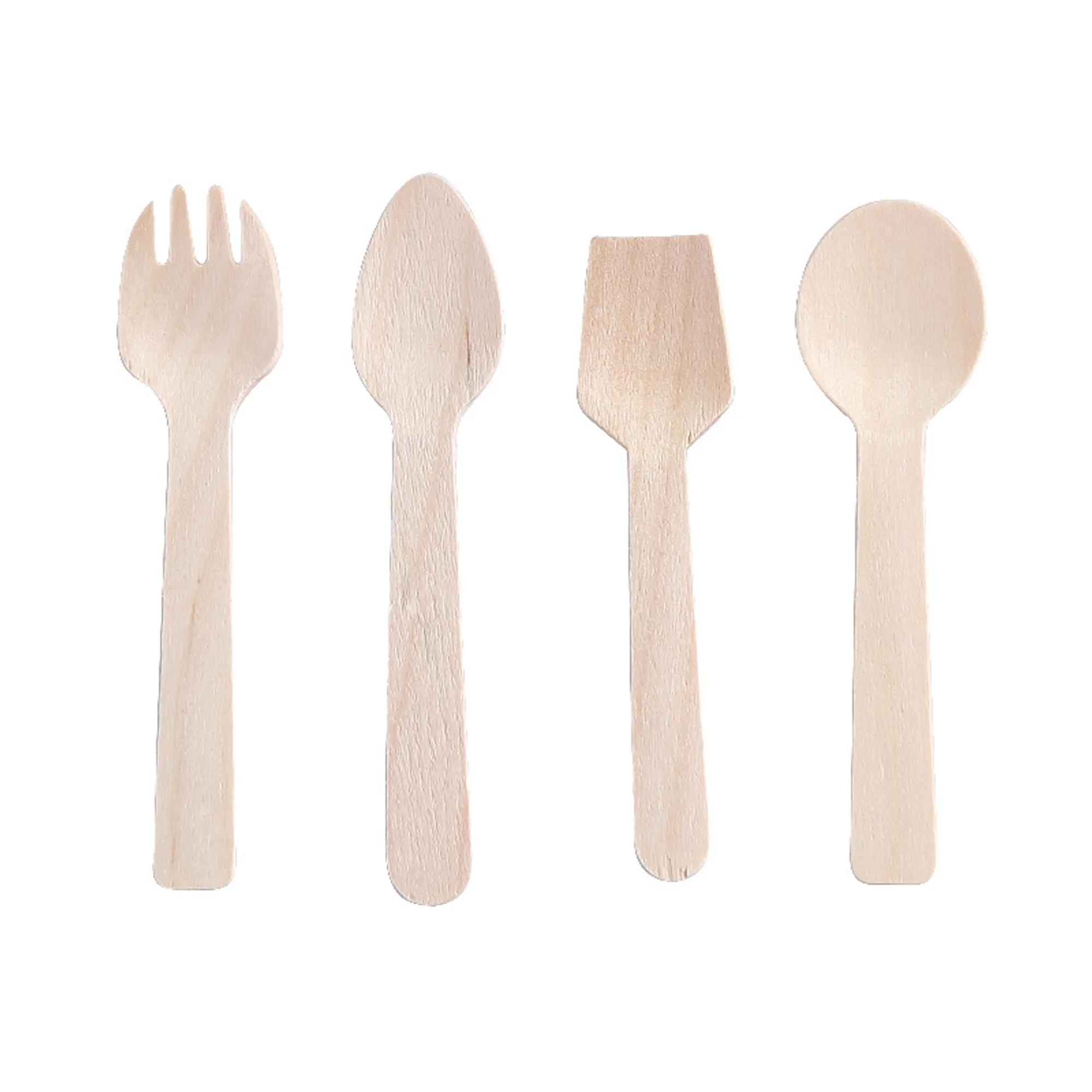 Disposable Wooden Ice Cream Scoop MOQ500pcs 2