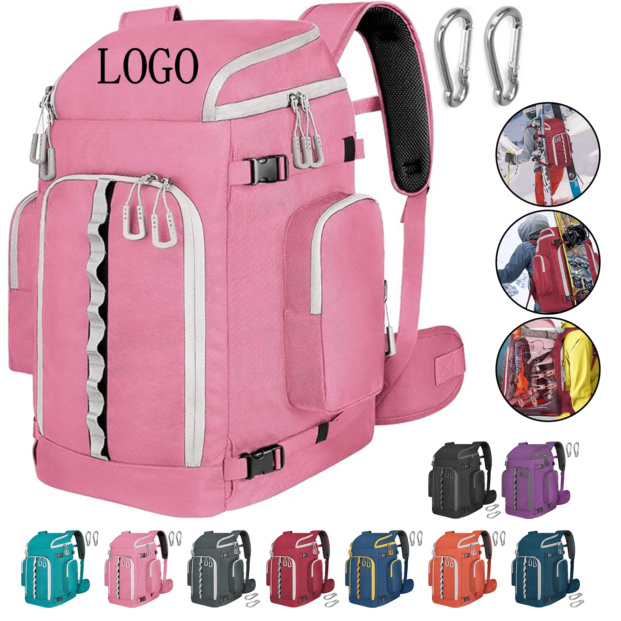 65L Ski Boot Bag Backpack 6