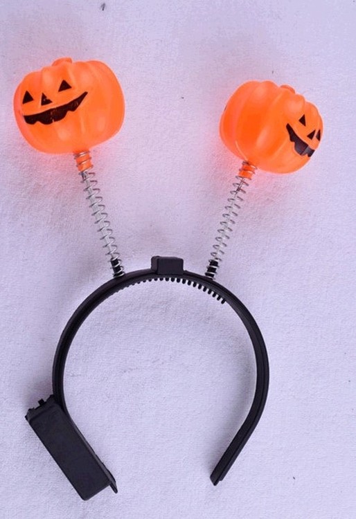 LED Halloween pumpkin headband 2