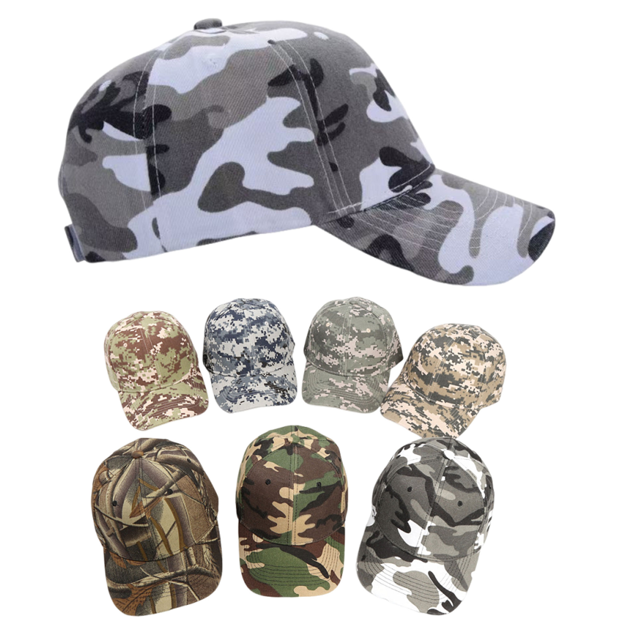 6 Panel Hunting Camo Baseball Cap 2