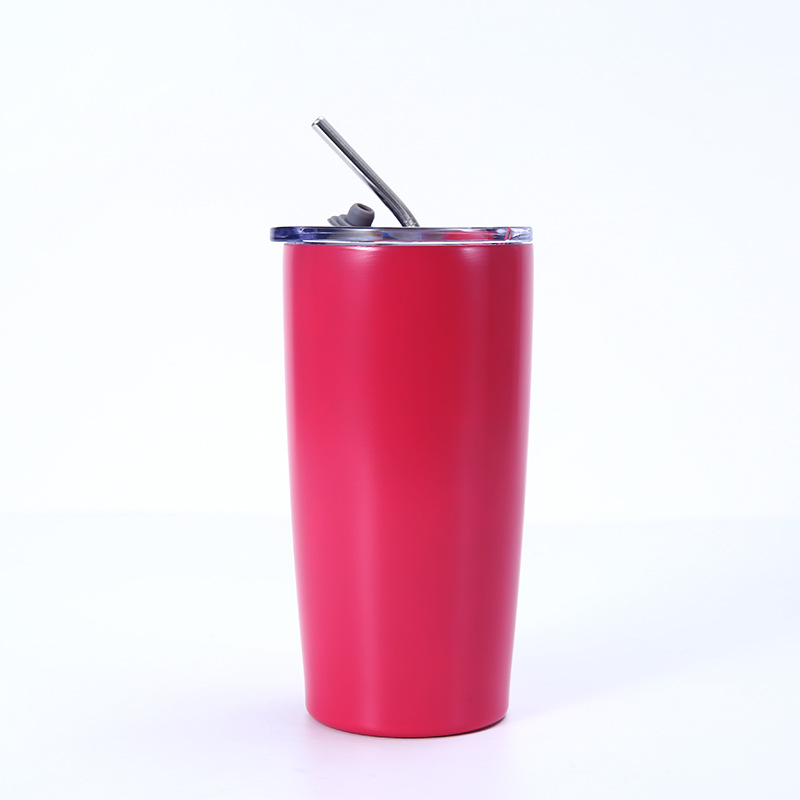 20oz Stainless Steel Insulated Mug with Straw 3
