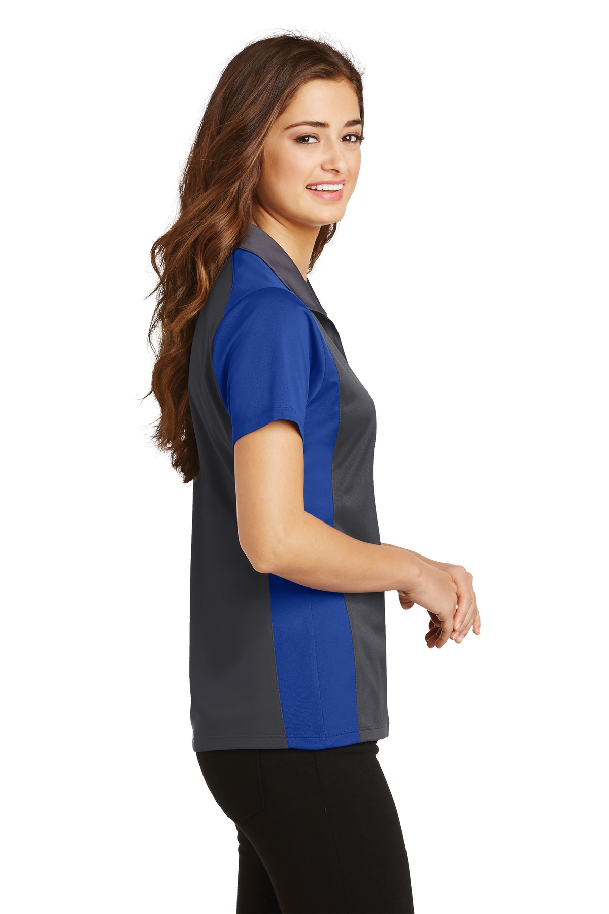 Sport-Tek Women's Colorblock Micropique Sport-Wick Polo. LST652 11