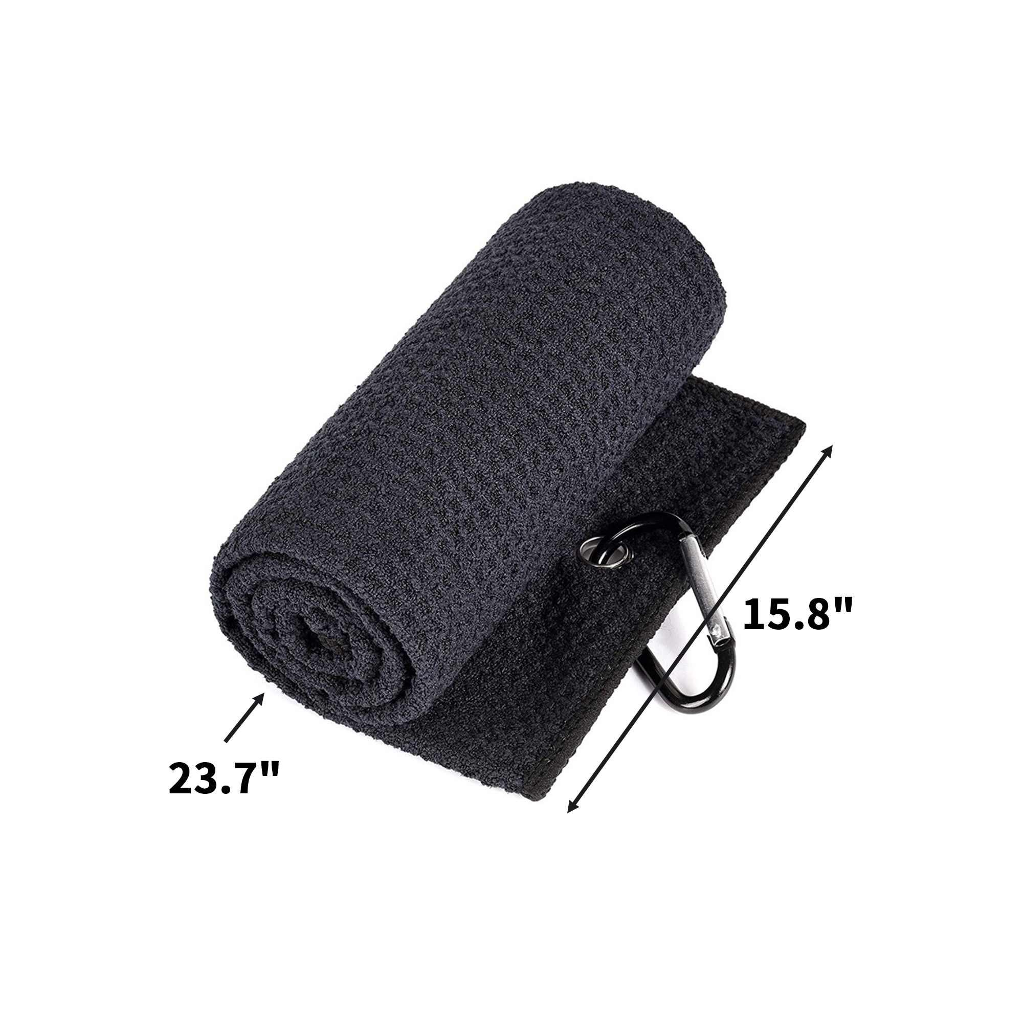 Microfiber Waffle Towel With Metal Clip 23.7" x 15.8" 400 Gsm 20