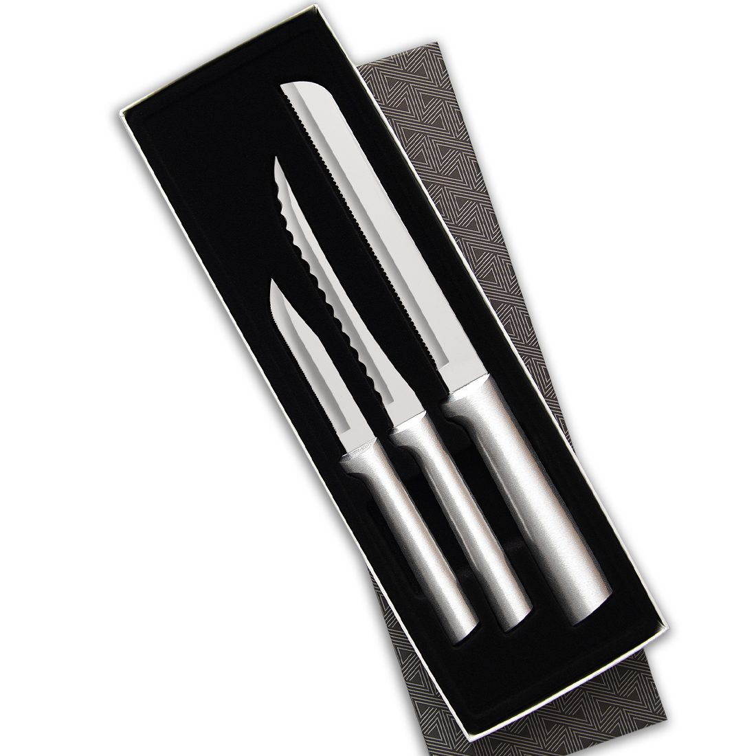 Sensational Serrations Gift Set w/Silver Handle 3