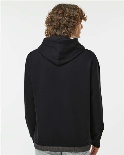 Unisex Mixed Media Hooded Sweatshirt - 23112 6