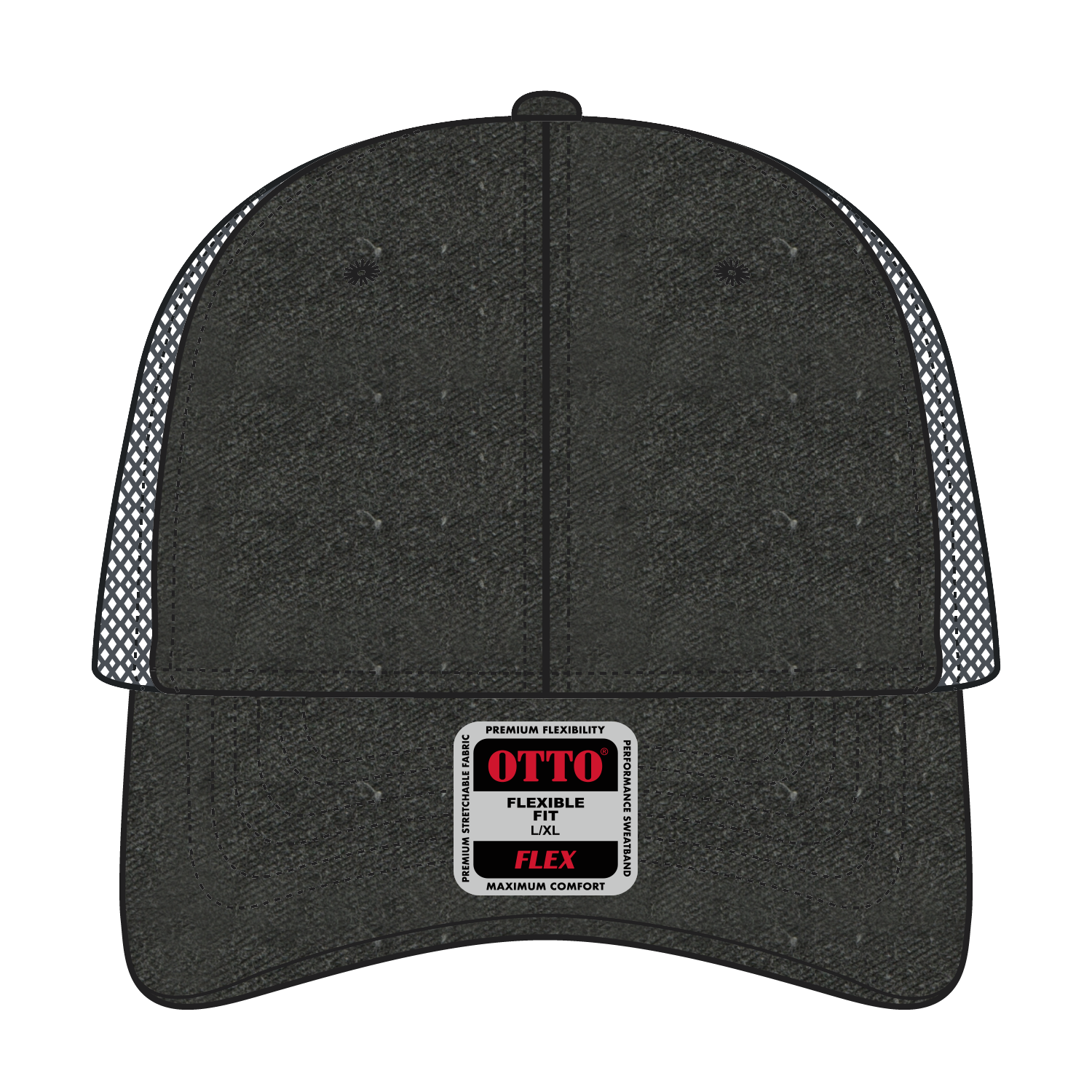 OTTO CAP® OTTO FLEX® Fitted 6 Panel Low Profile Mesh Back Trucker Hat 38