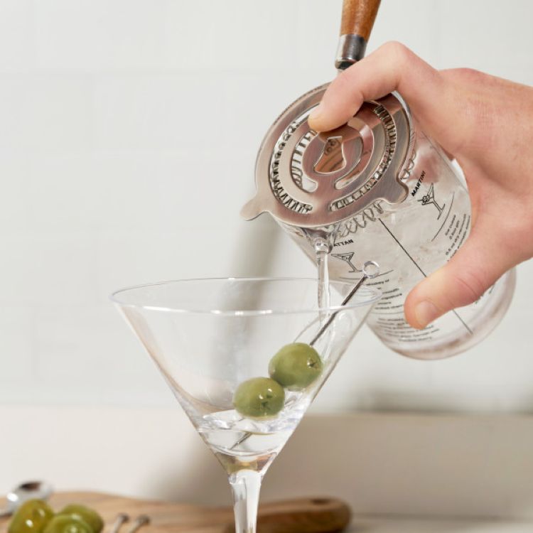 True® Acacia Cocktail Strainer 6