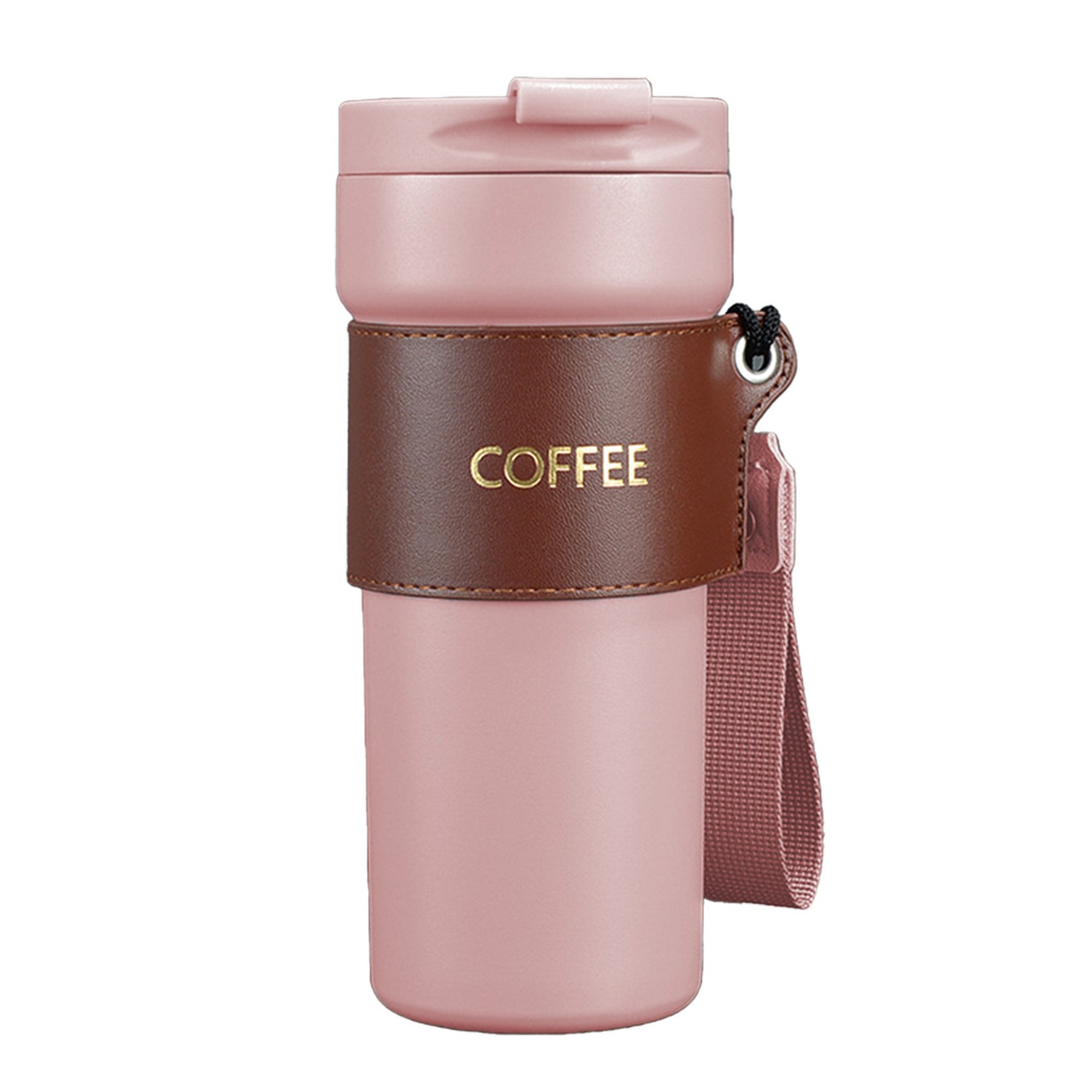 Stainless Steel Coffee Mug with Ziplock Lid 1