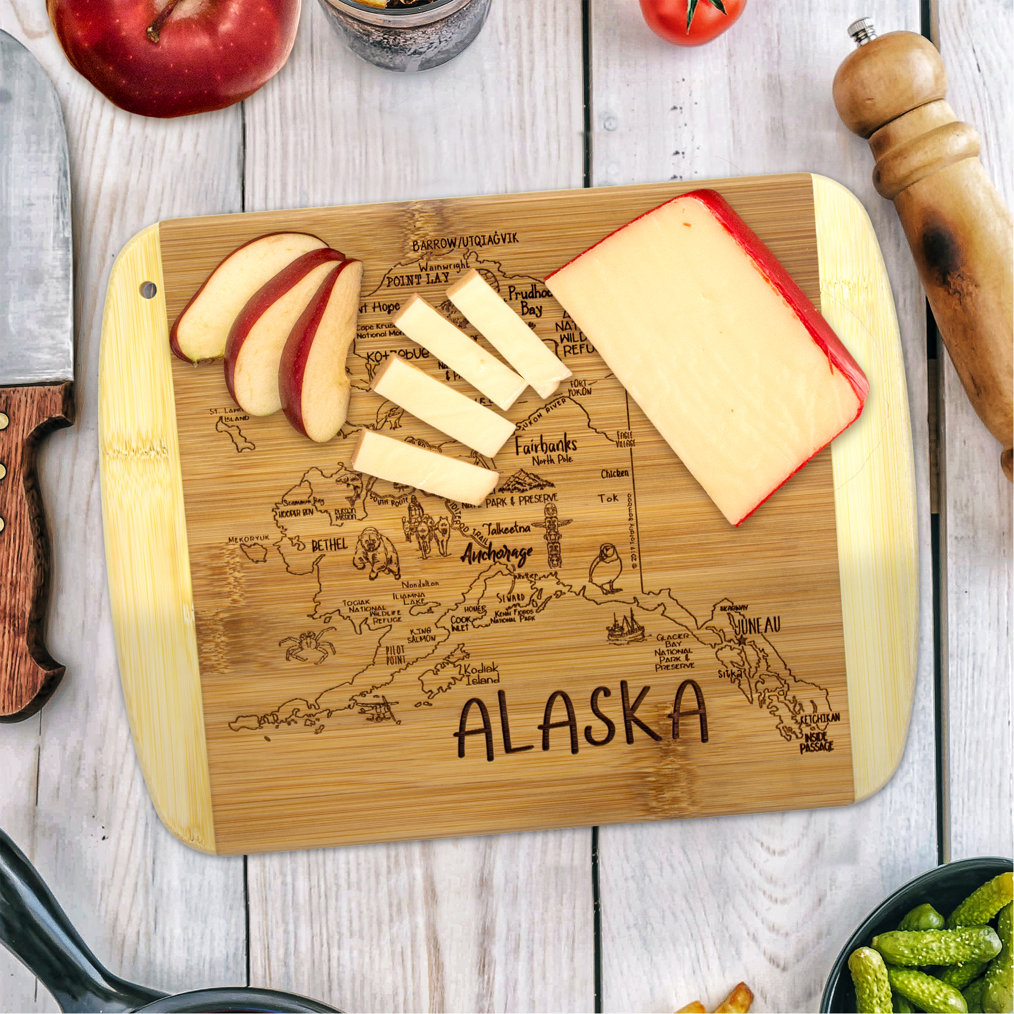 A Slice of Life Alaska Serving & Cutting Board 4