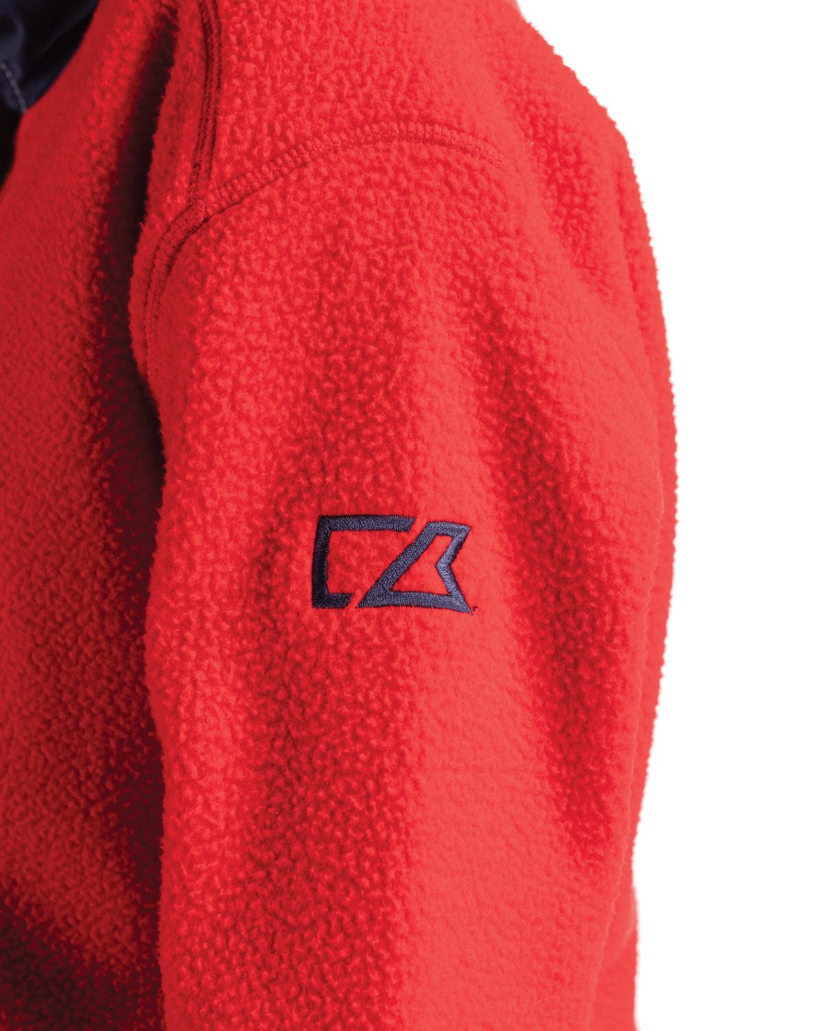 Cutter & Buck Cascade Epic Comfort Recycled Sherpa Fleece Mens Quarter Zip Jacket 14