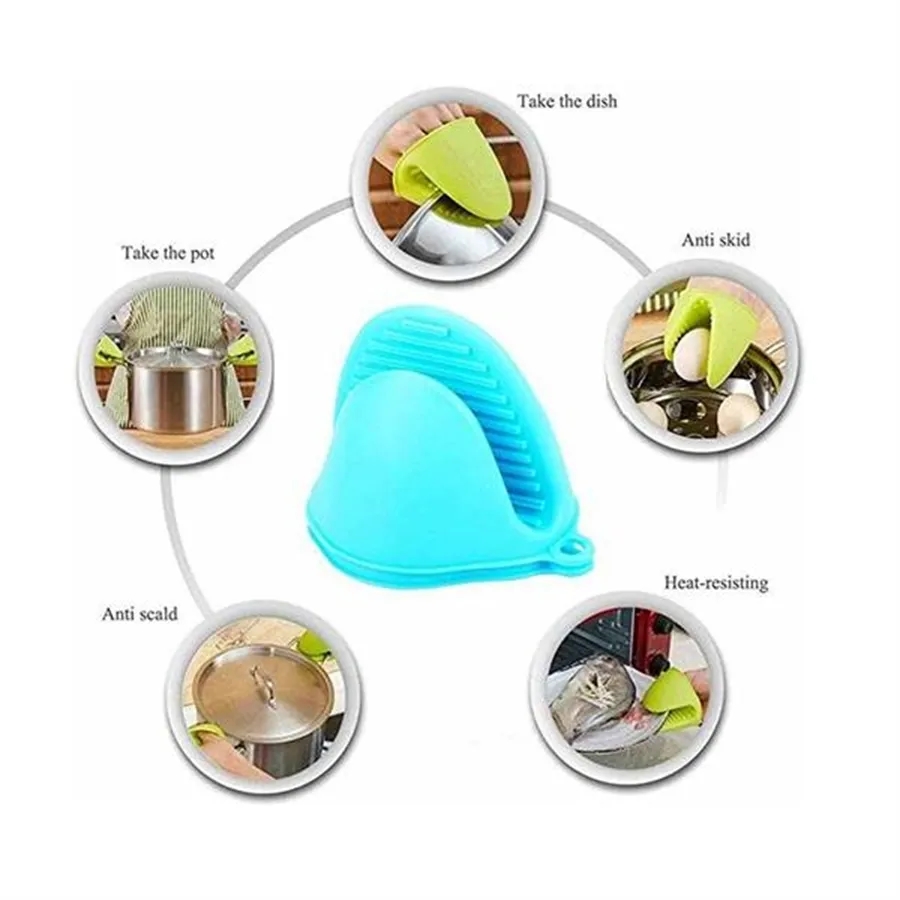 Silicone Oven Mitts Pot Holders 2