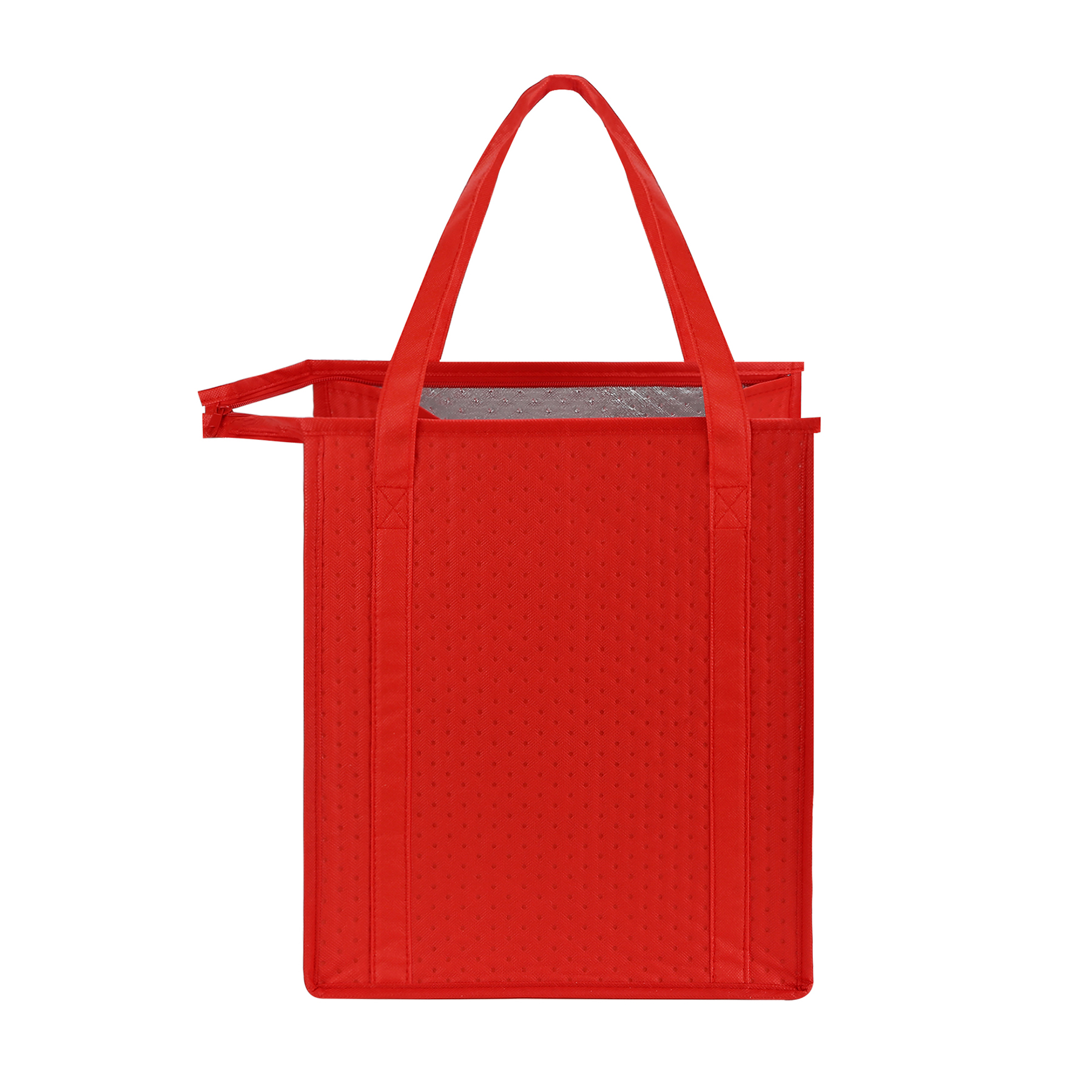 Non Woven Aluminum Foil Zipper Insulation Bag (13'' L x 15'' W x 10'' H) 8