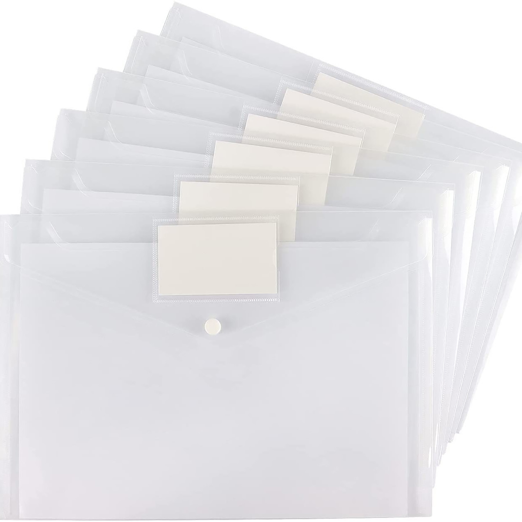 Clear Document Folders Plastic Envelopes 7